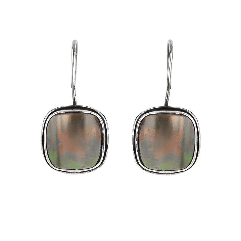 أقراط ظلال الصدف - صدف الأبالون