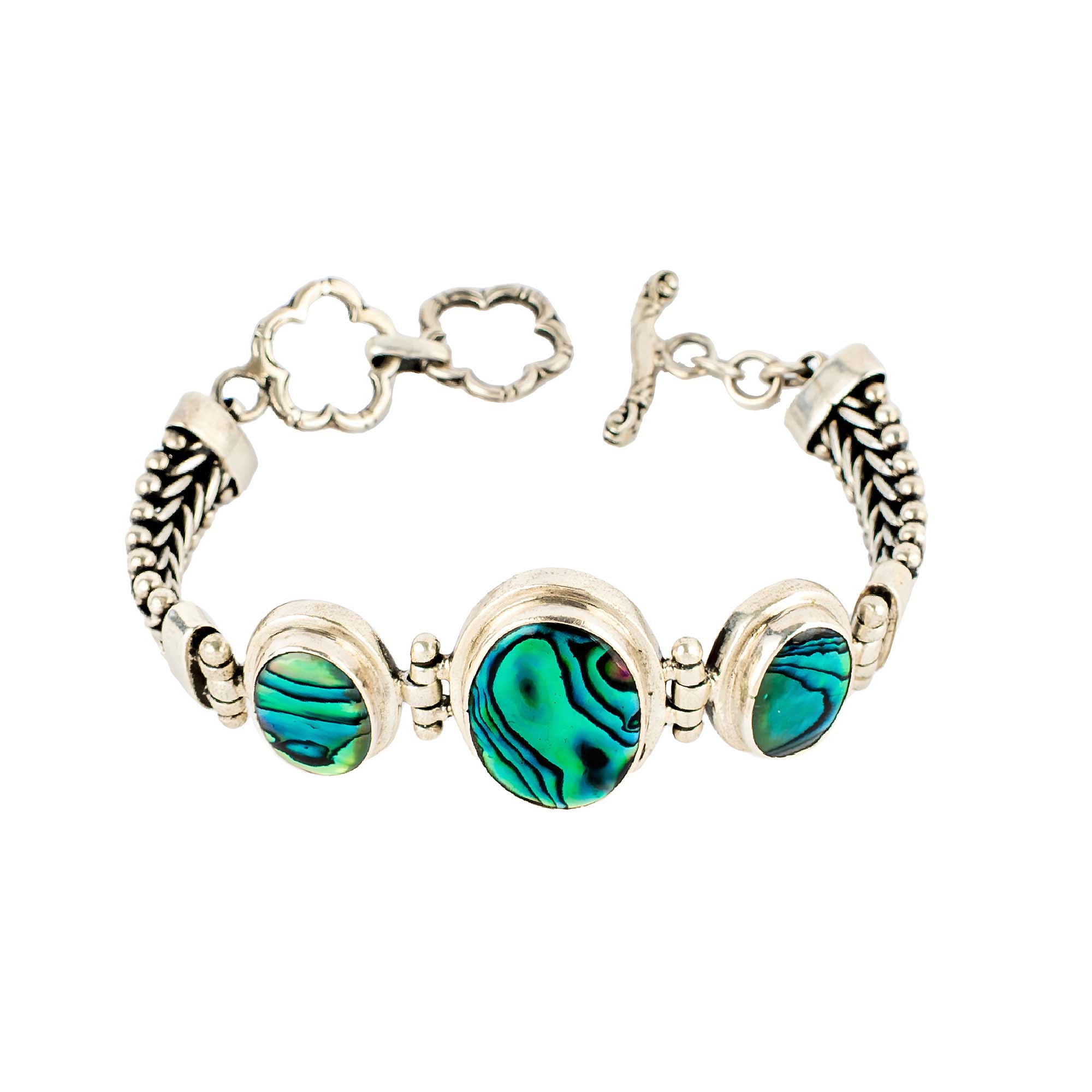 Oceanic Waves Bracelet - Abalone Shell