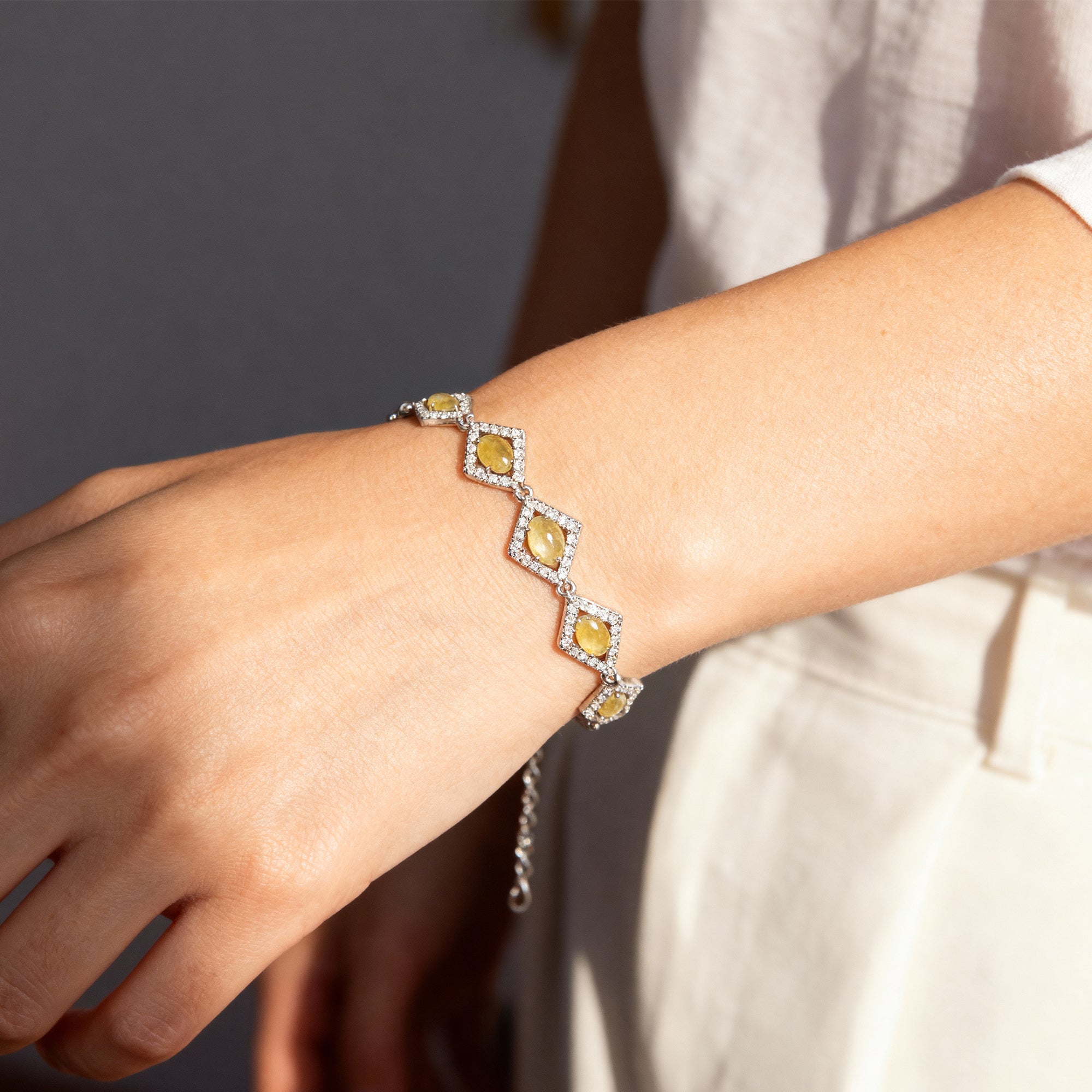 Glow Bracelet - Yellow Opal