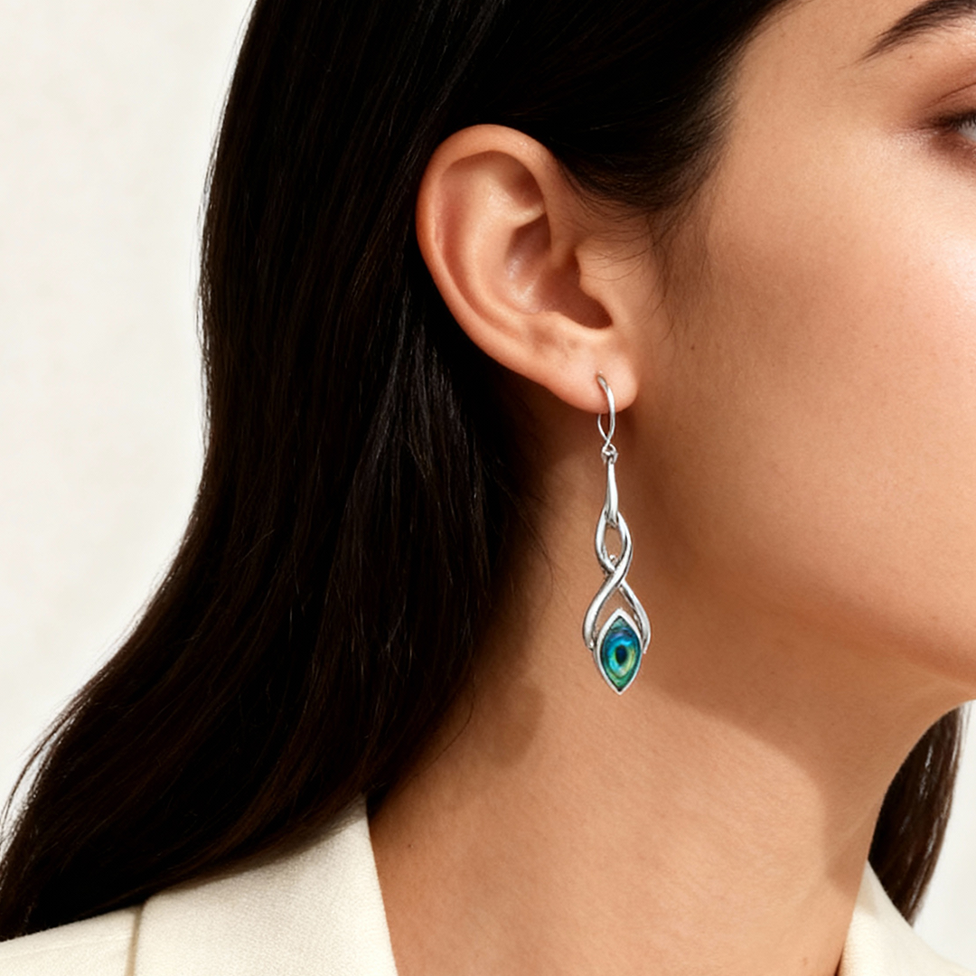 Celestial Earrings - Abalone Shell