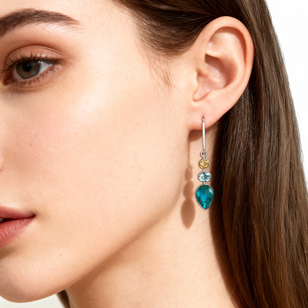 Desert Sky Earrings - Whispers of Stones