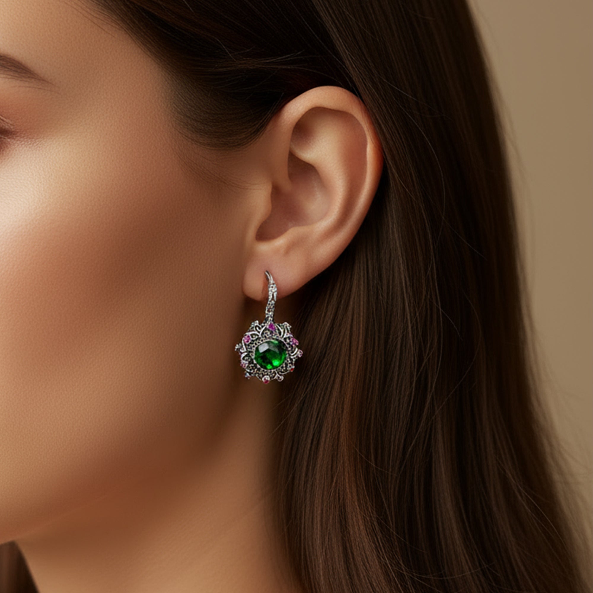 Royal Bloom Earrings – Whispers of Stones