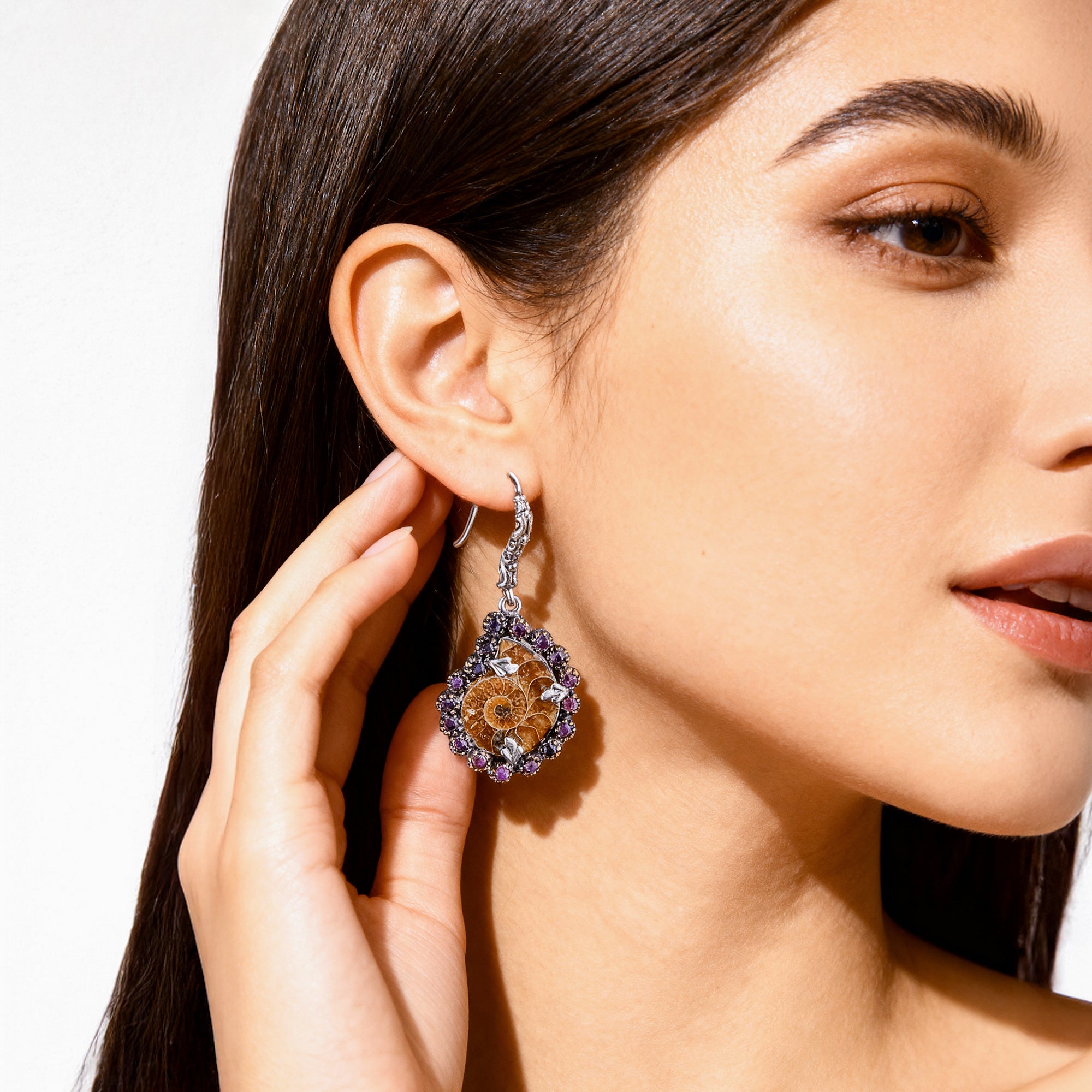 Vintage Rose Shells Earrings - Whispers of Stones