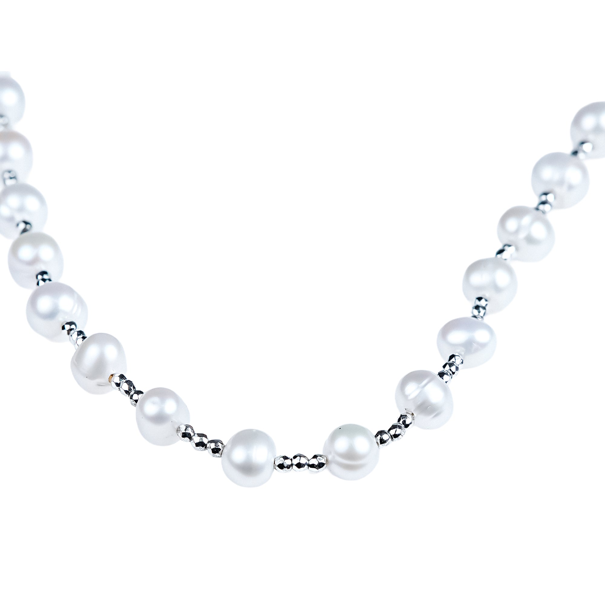 Lustre Touch Necklace - Baroque Pearl