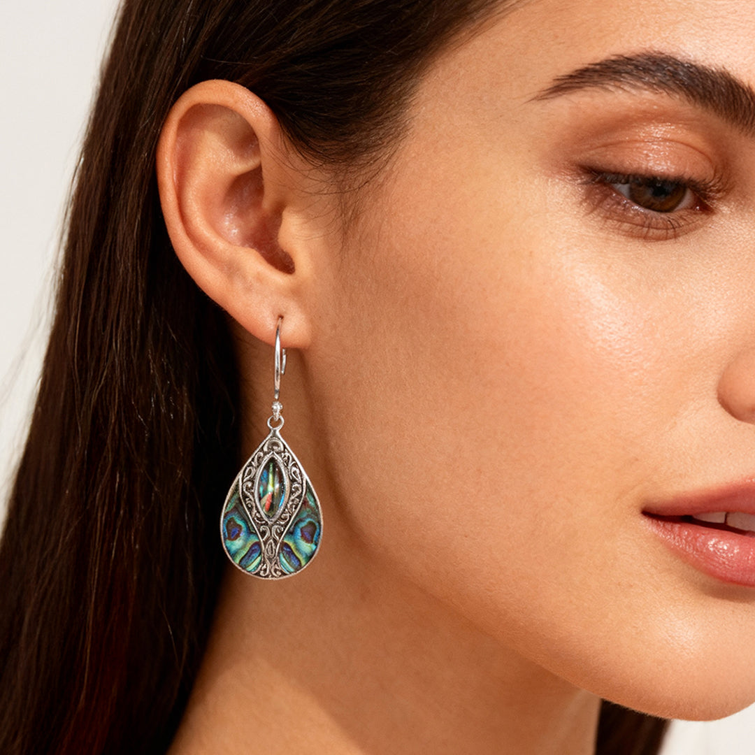 أقراط قواقع البحر – قشرة الأبالون