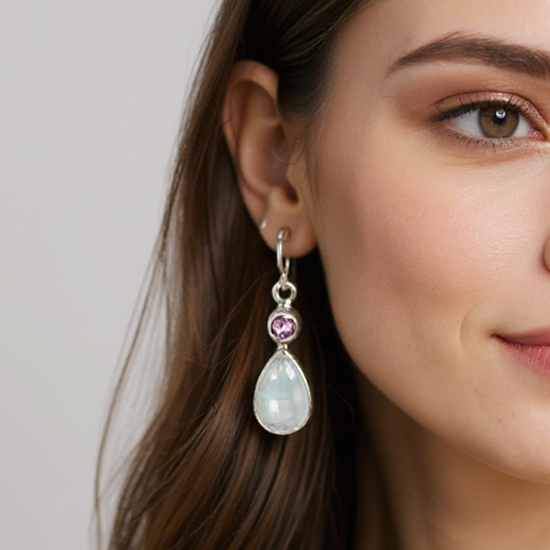 Moon Enchantment Earrings - Whispers of Stones
