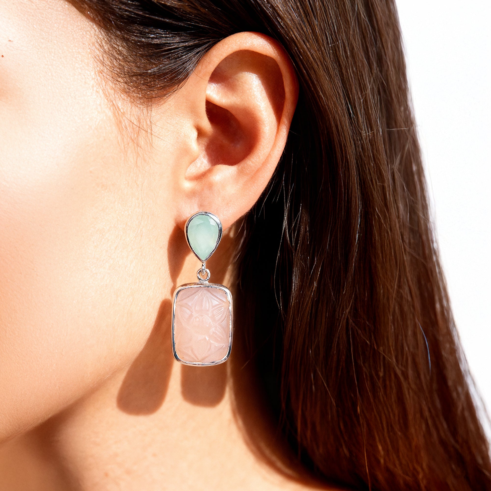 Rose Whisper Earrings – Whispers of Stones