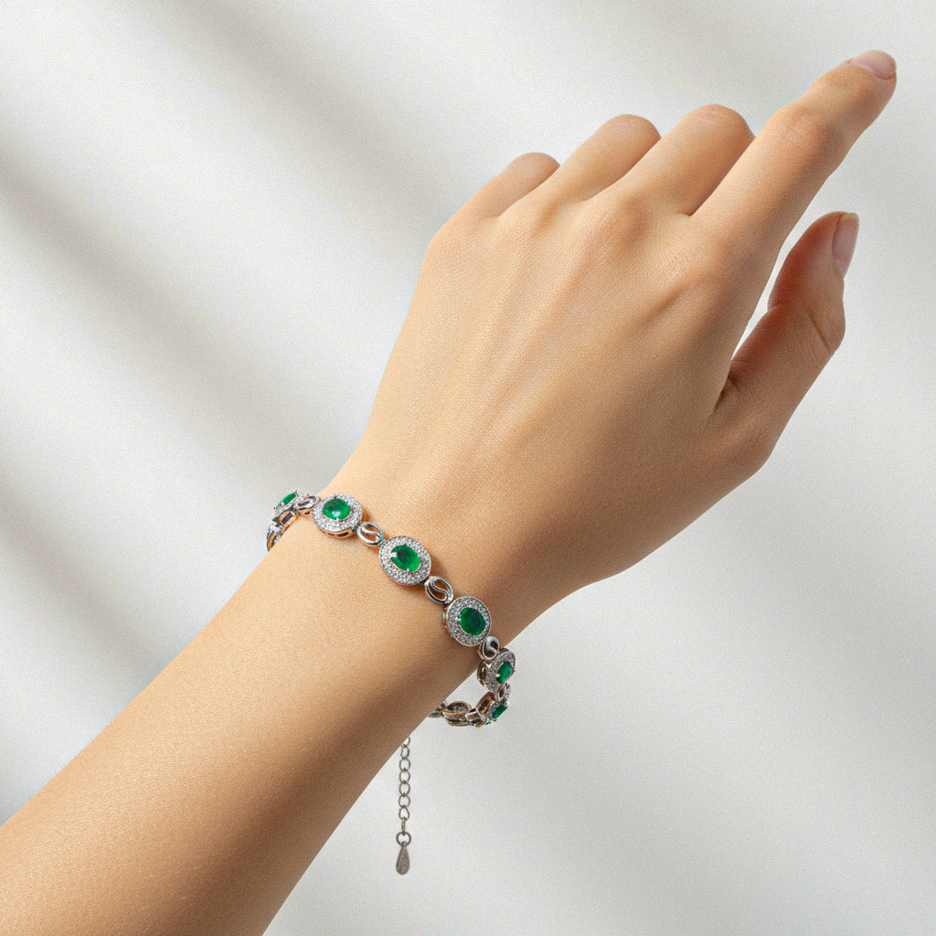 سوار ساج - زمرد أخضر