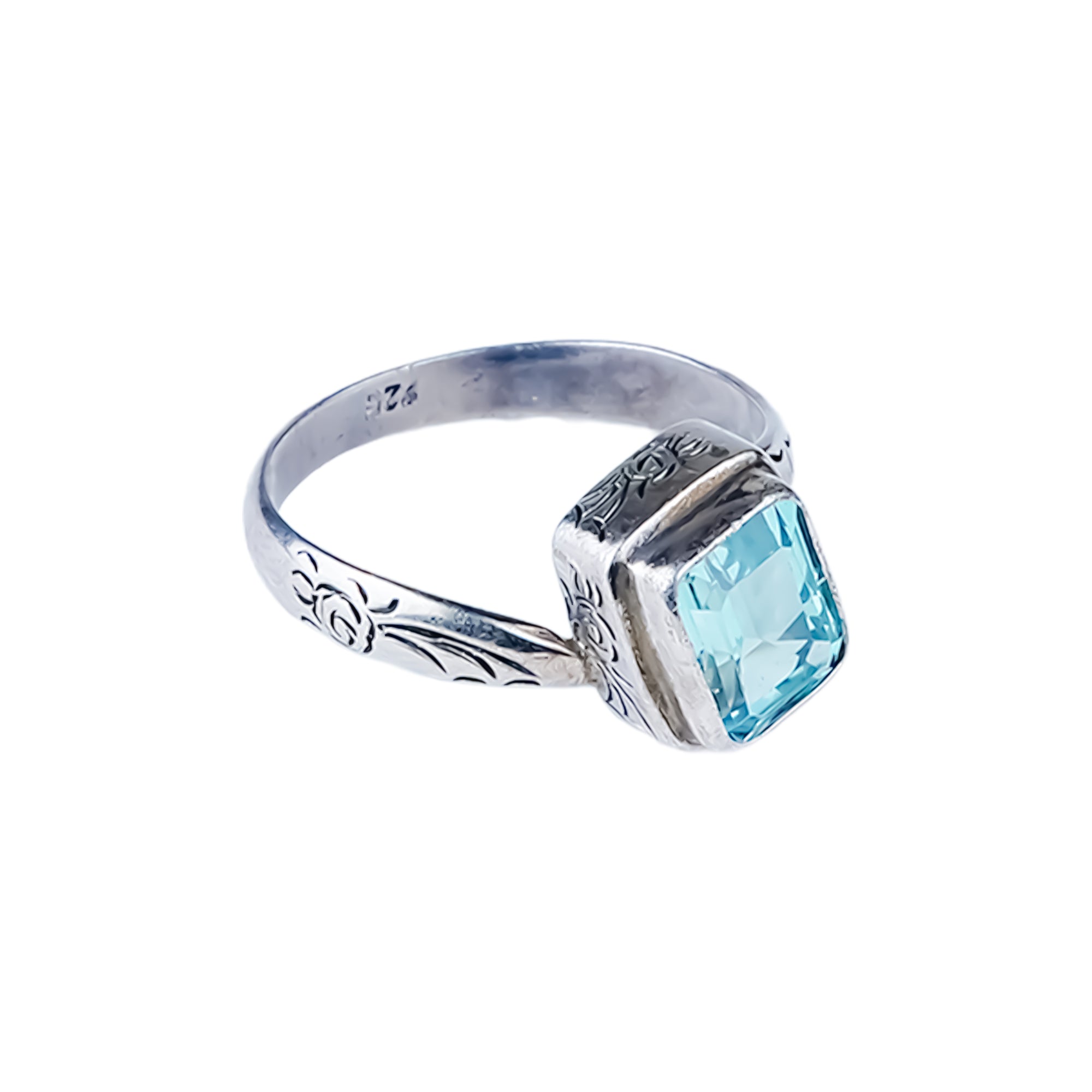 خاتم السكون - توباز أزرق