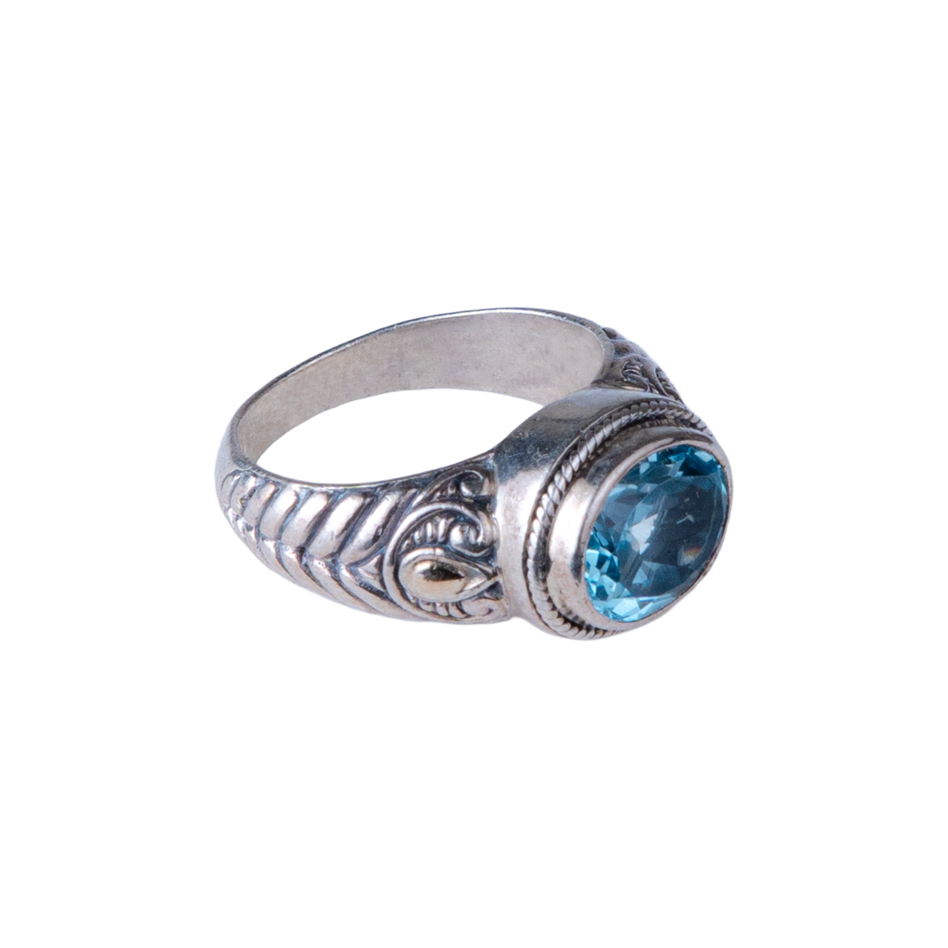 Azure Depths Ring - Blue Topaz