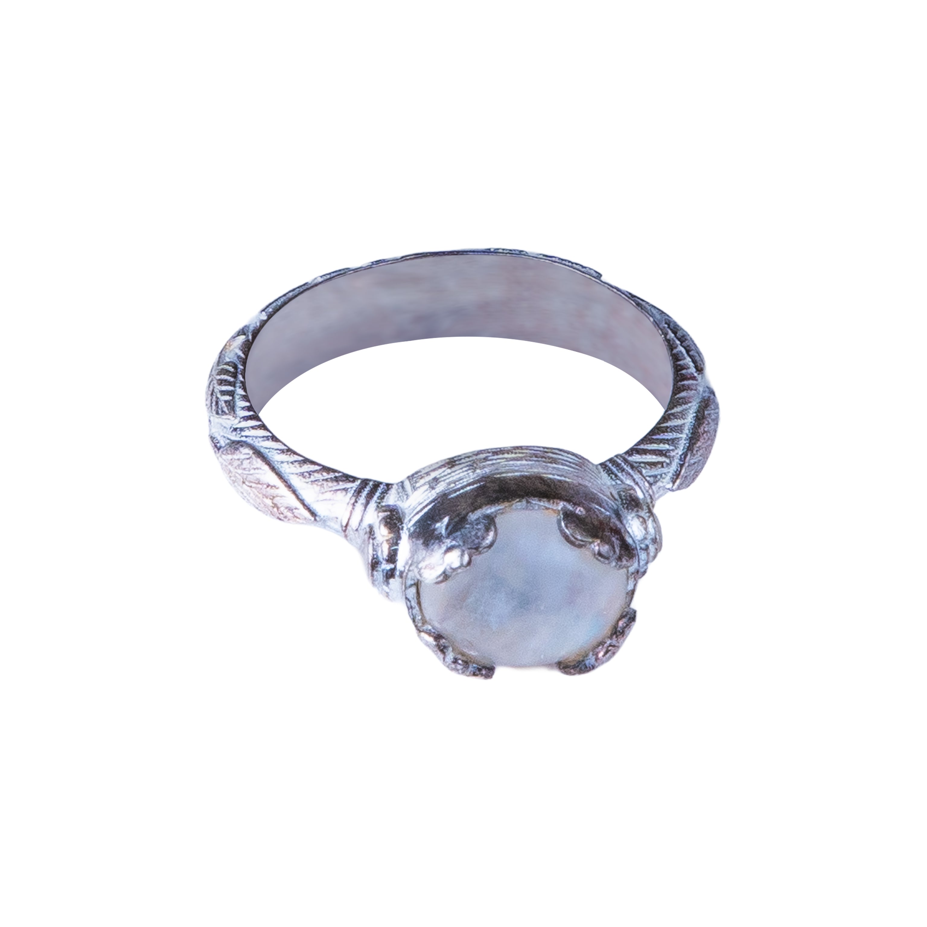 White Mist Ring - Baroque Pearl