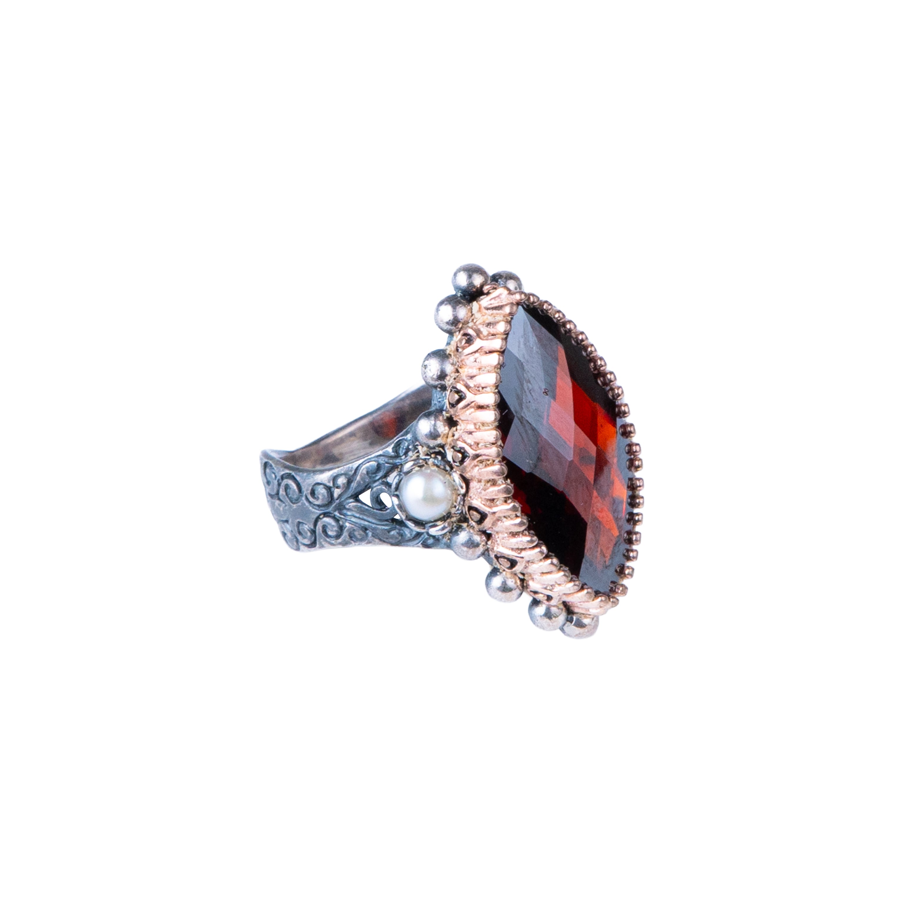 King Ring - Red Garnet