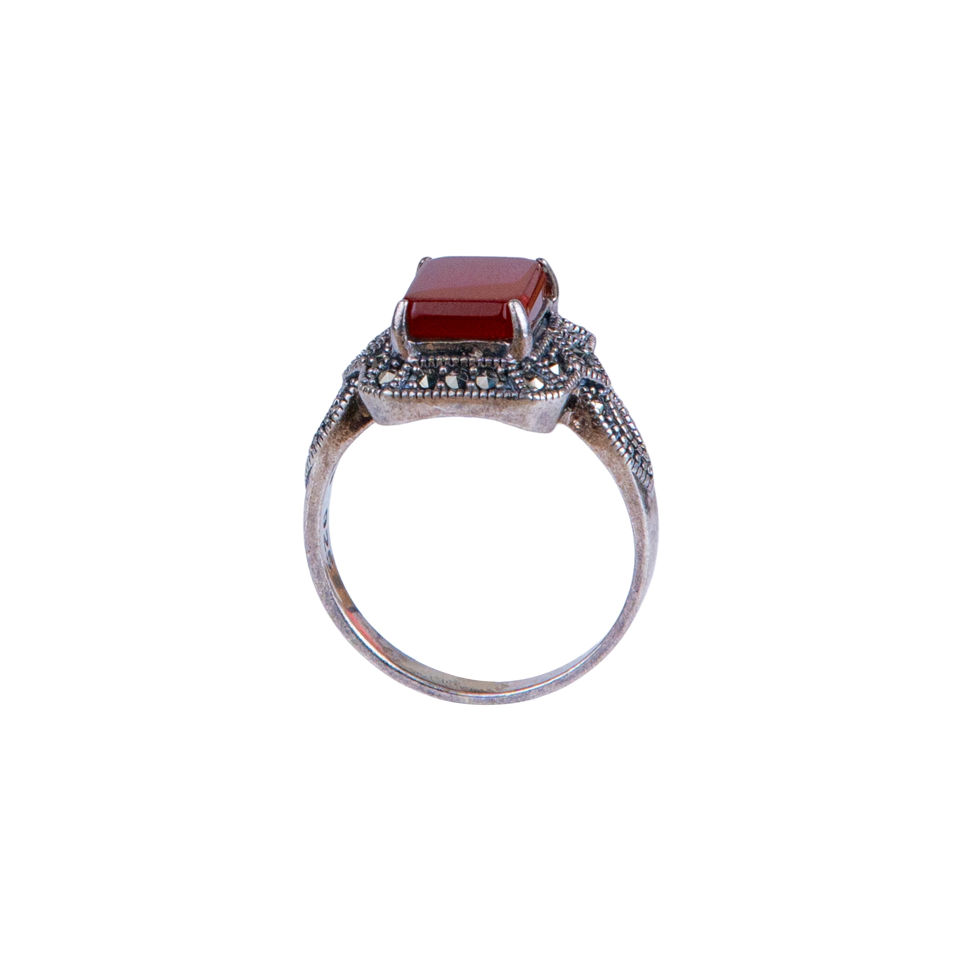 خاتم كورال ملكي - غارنيت أحمر