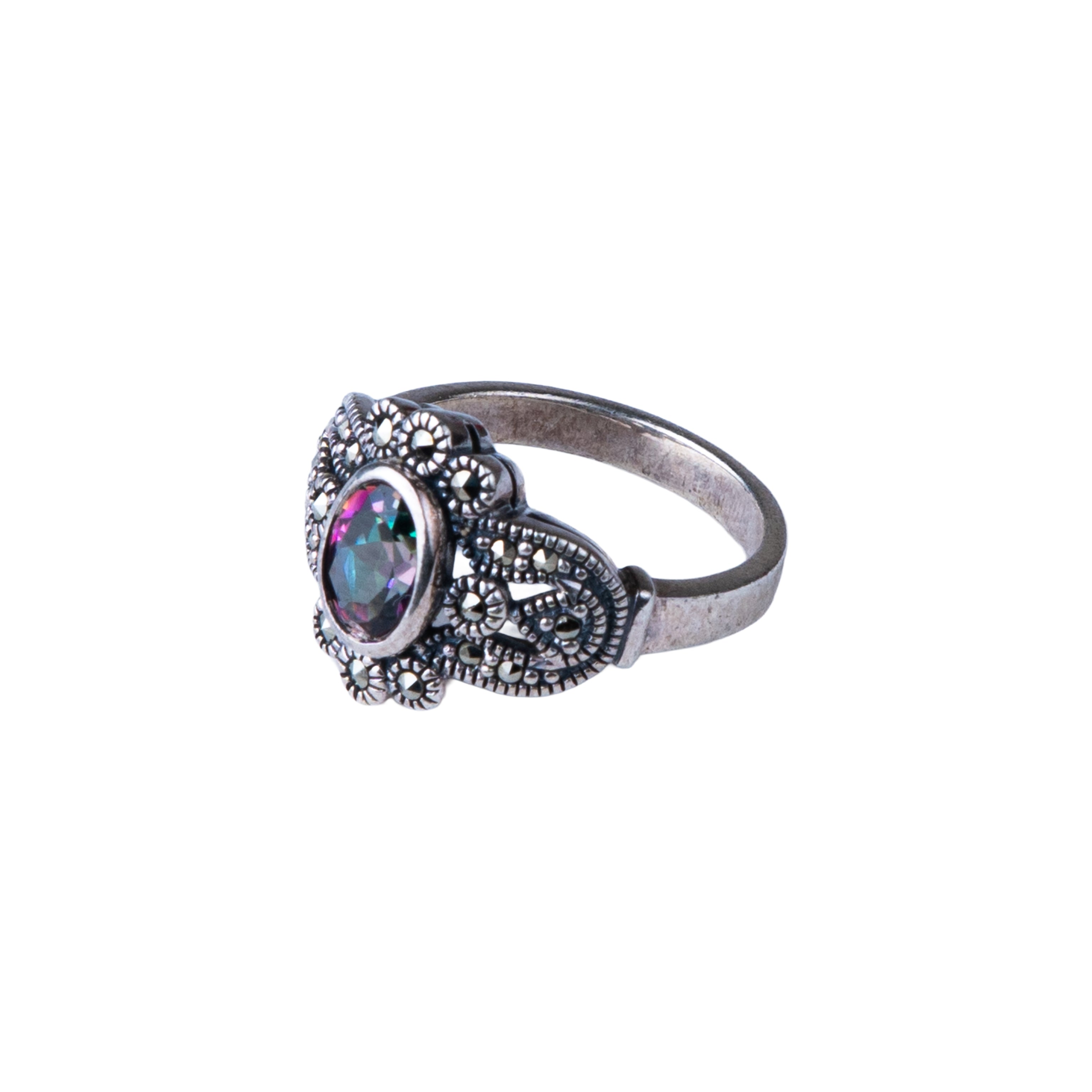 Crystal Radiance Ring - Multicolor Topaz