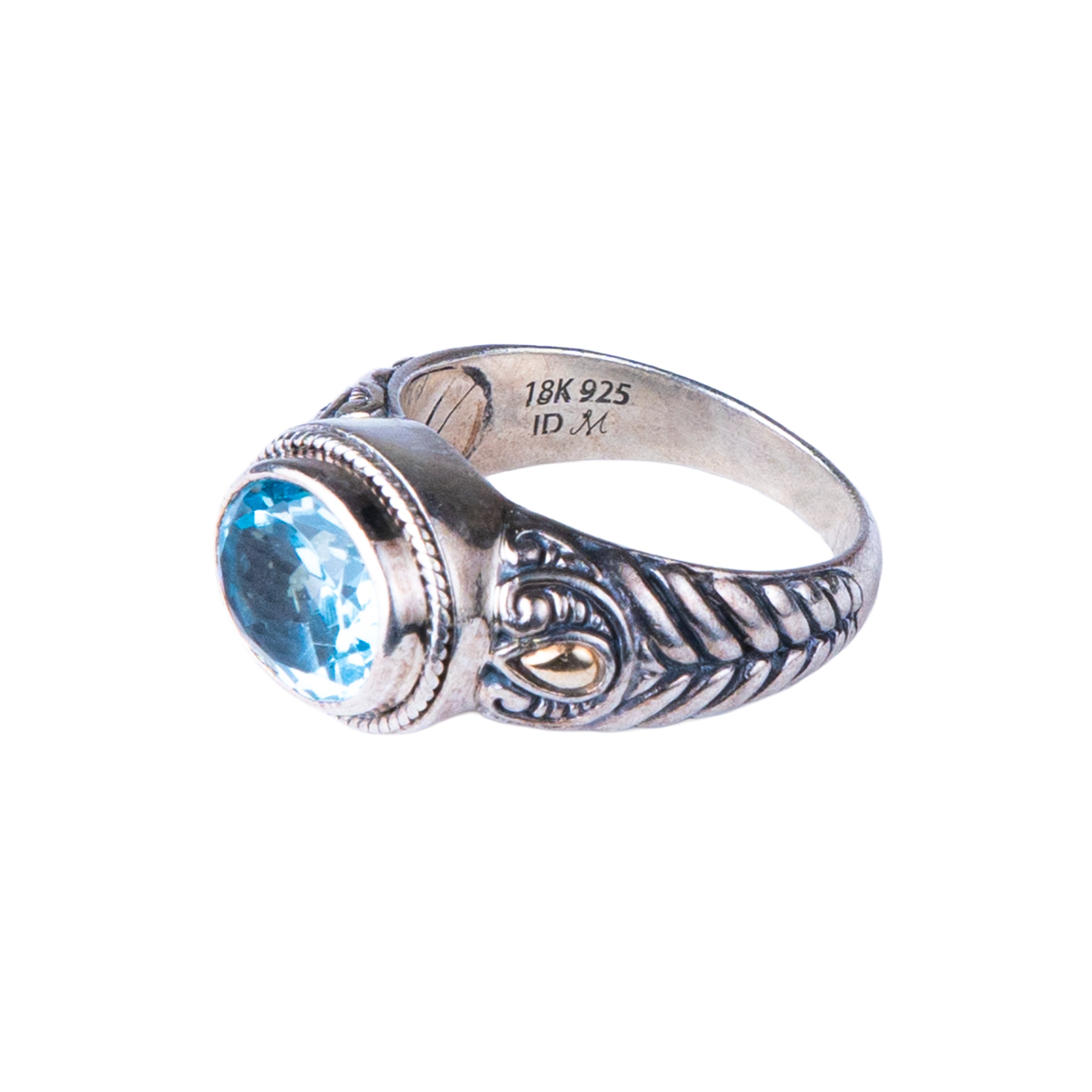 Azure Depths Ring - Blue Topaz