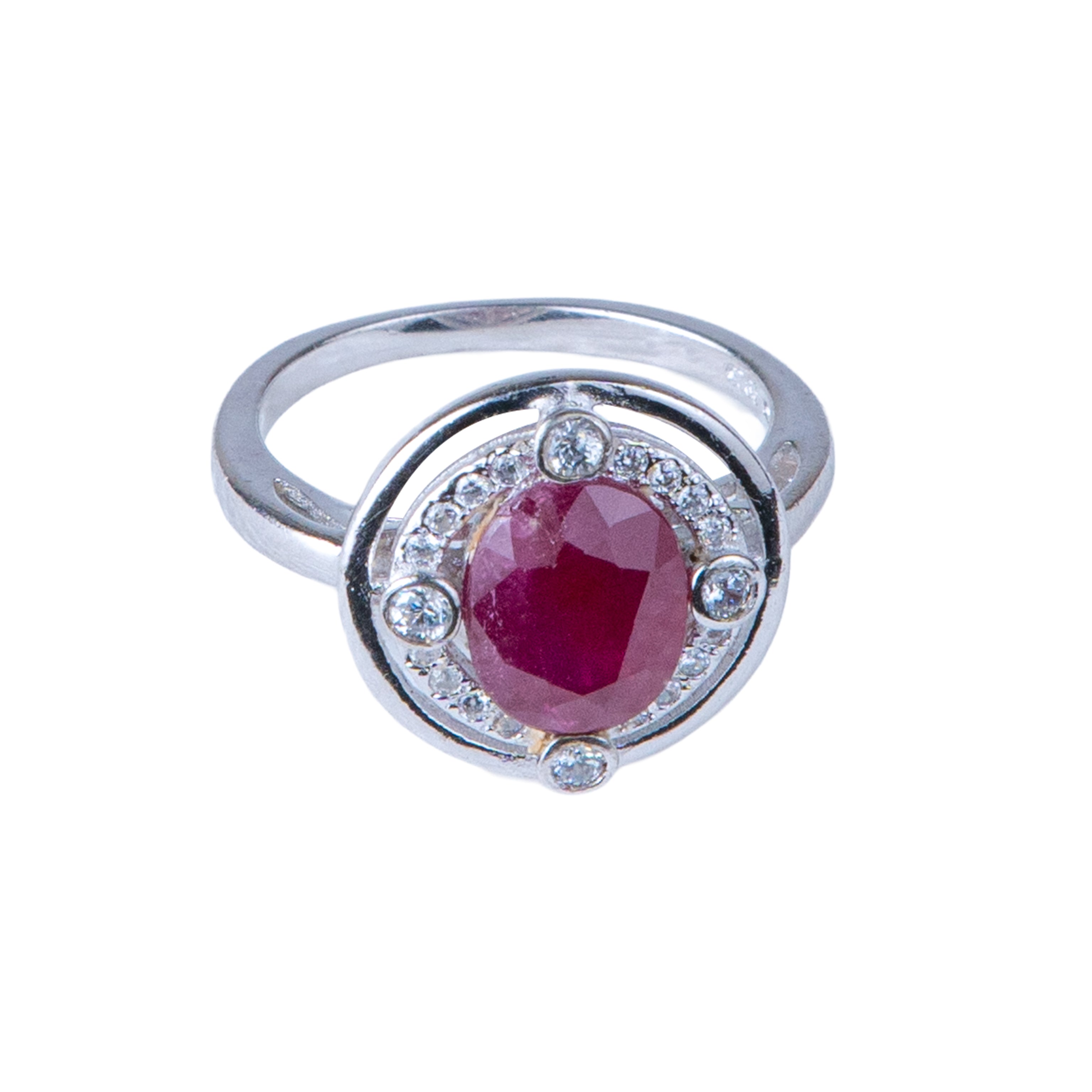 خاتم أيقوني - جارنت أحمر