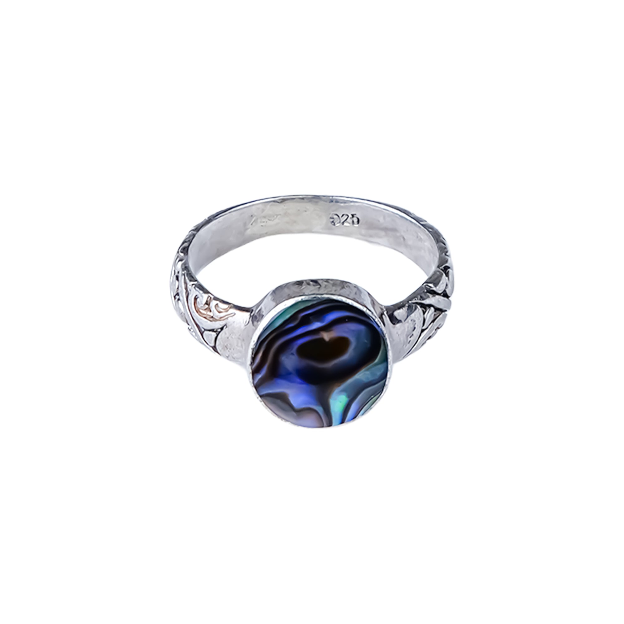 Mystery Wave Ring - Abalone Shell