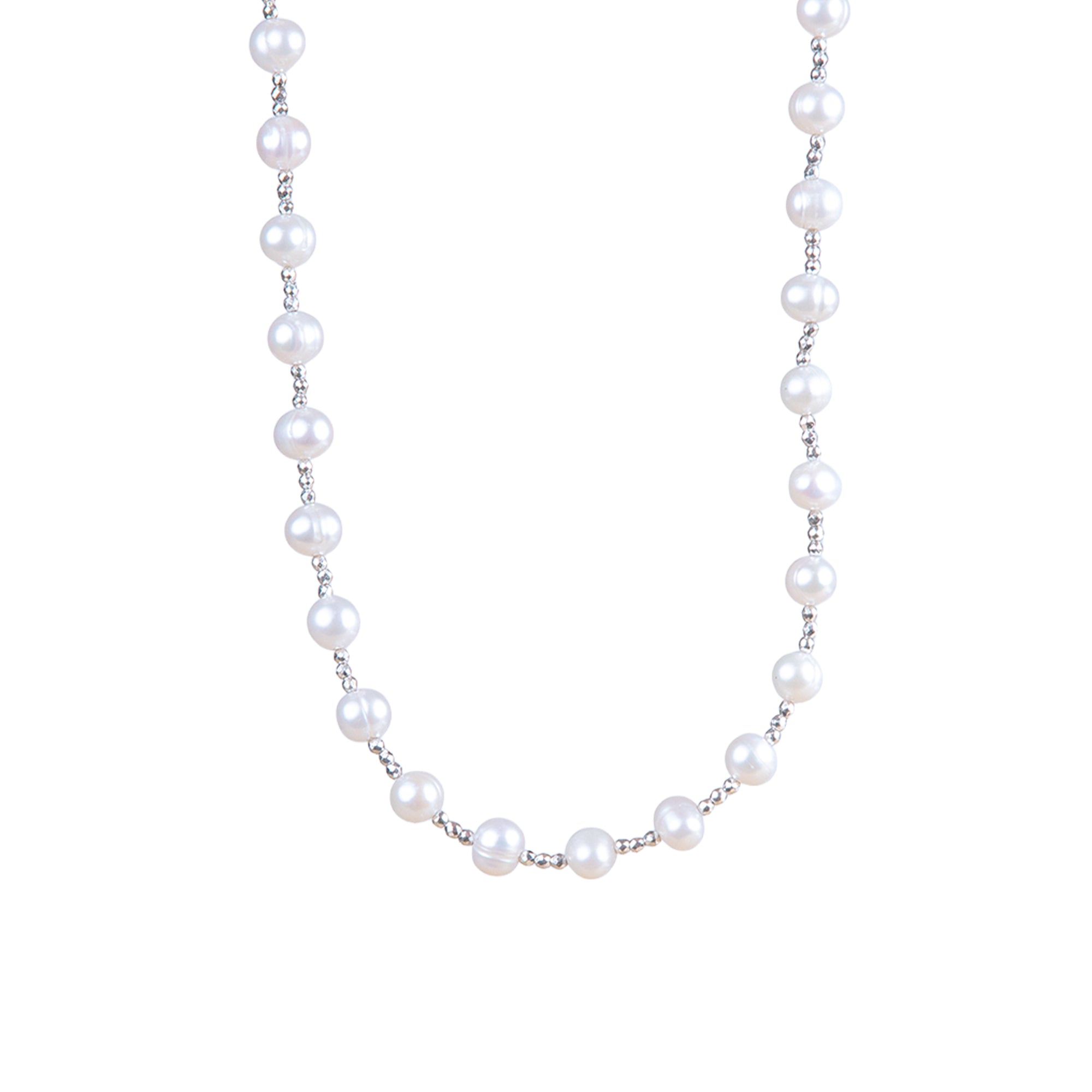 Lustre Touch Necklace - Baroque Pearl