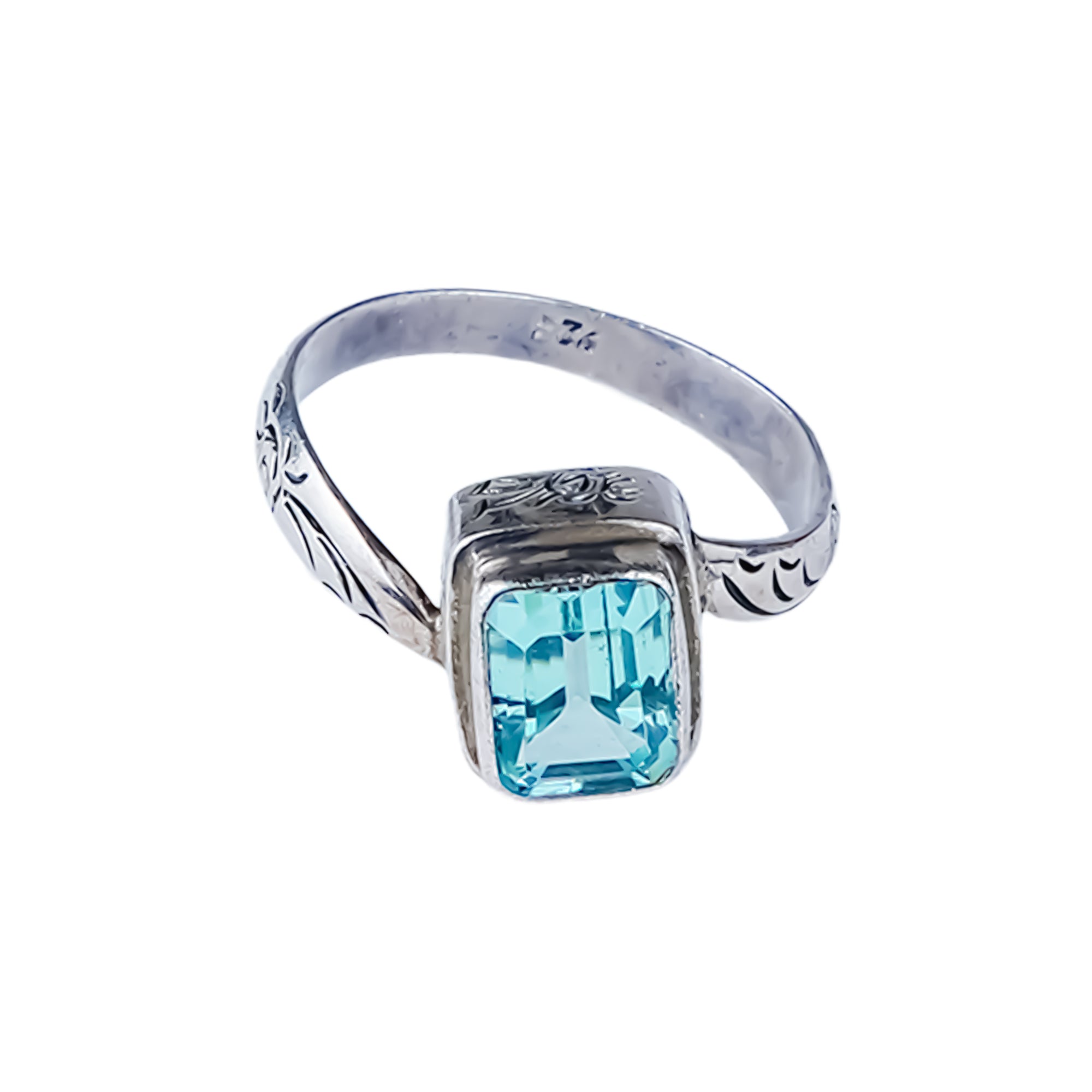 خاتم السكون - توباز أزرق