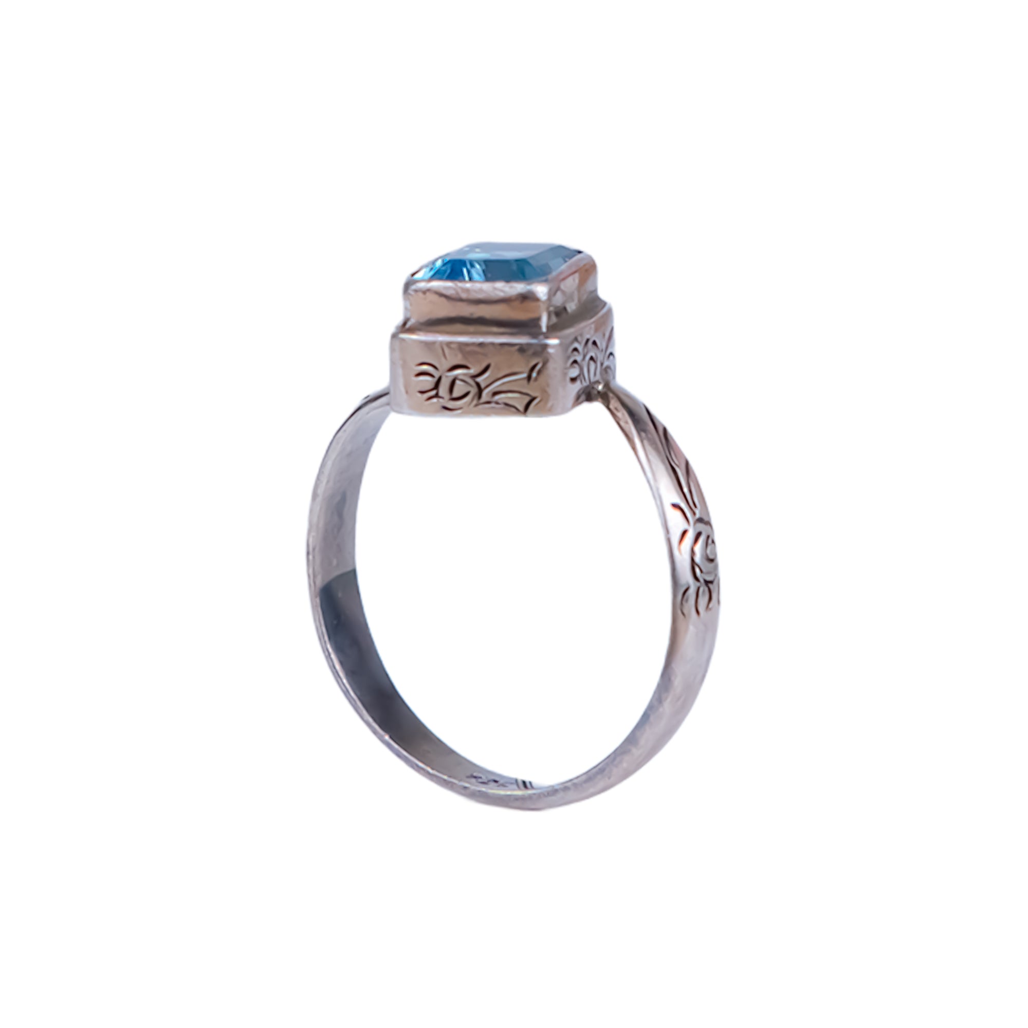 خاتم السكون - توباز أزرق