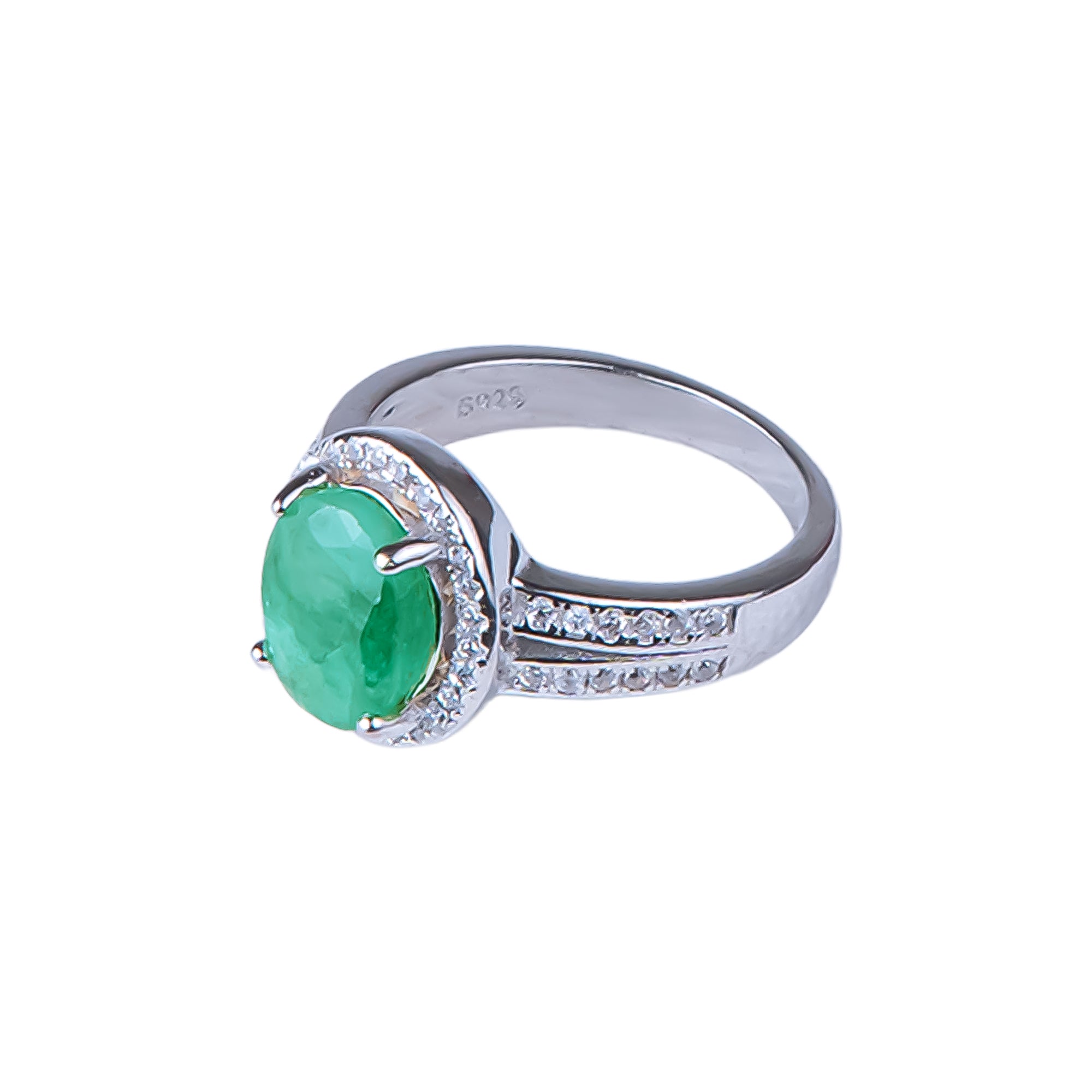 خاتم لوش - زمرد أخضر