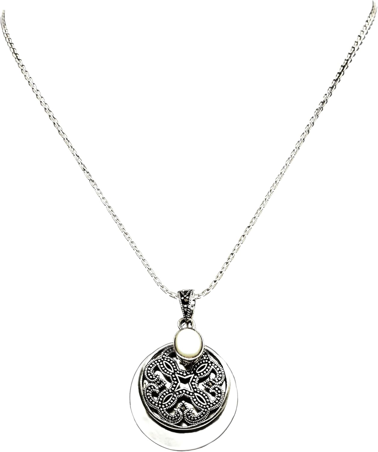 Silver Grace Necklace - Baroque Pearl