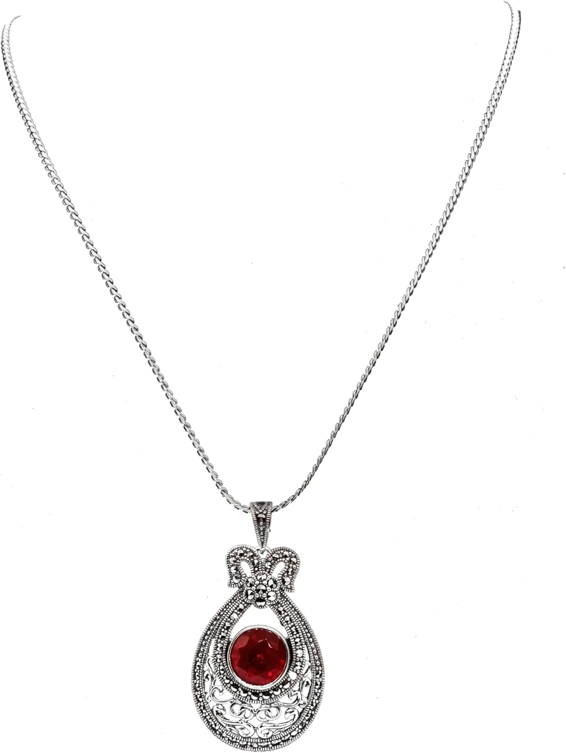 Vintage Royal Necklace - Red Garent