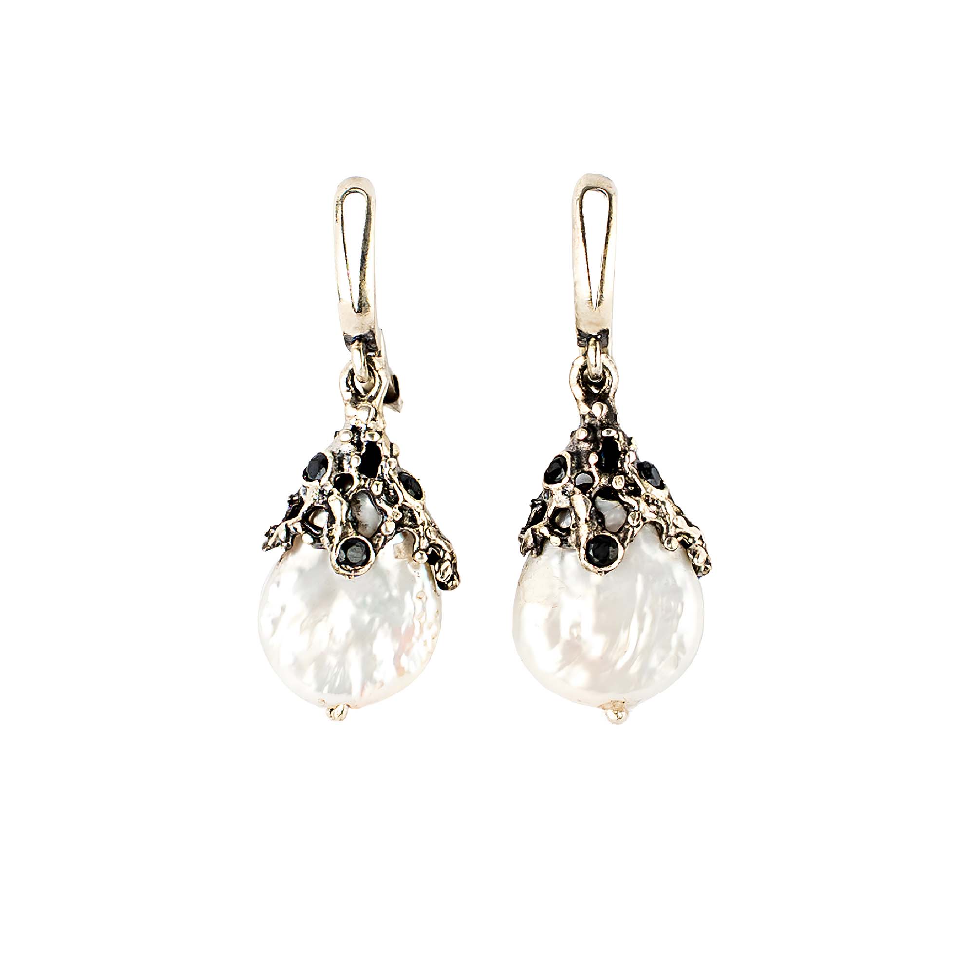 Midnight Dew Earrings - Whispers of Stones