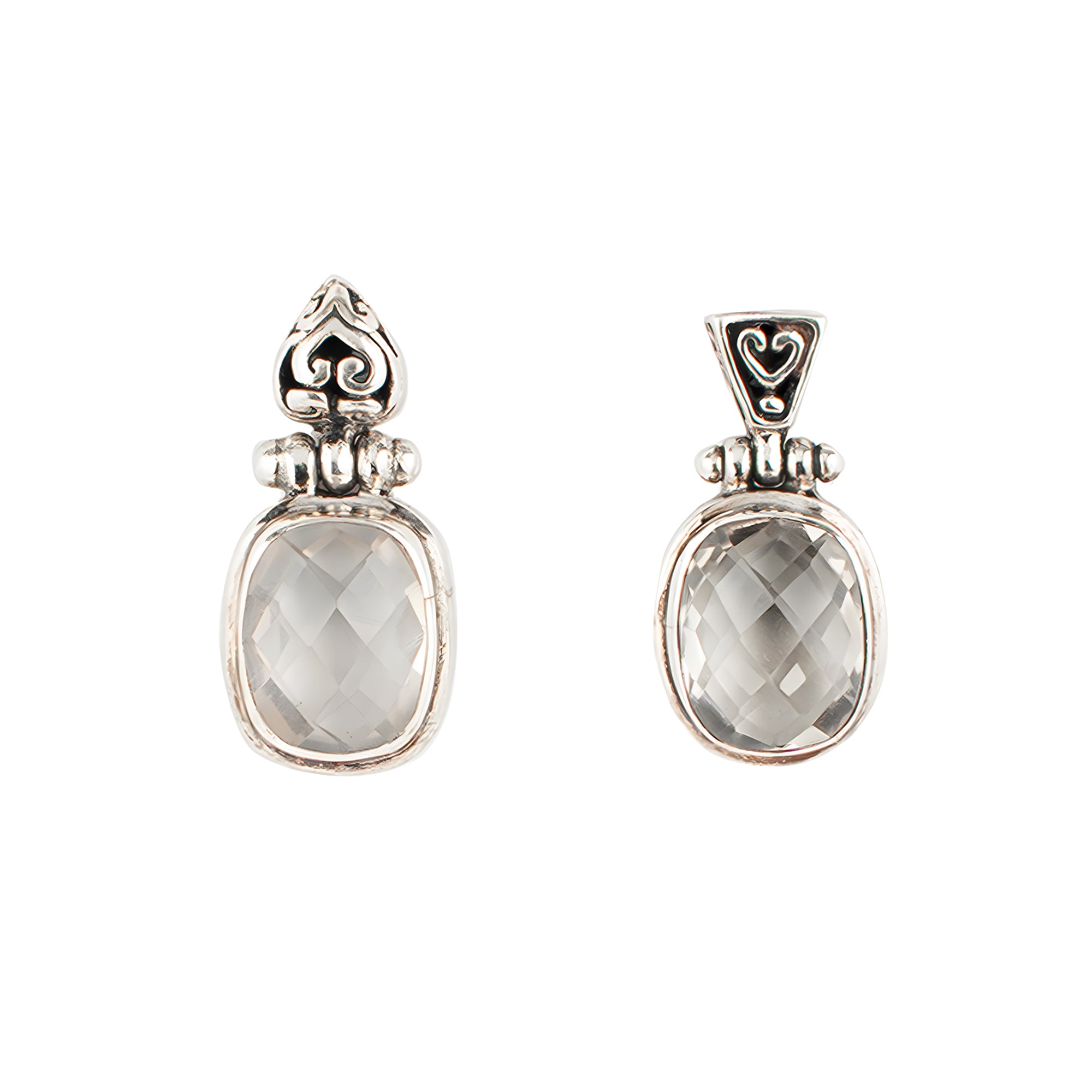 Dusk Sparkle Earrings - Rose Quartz