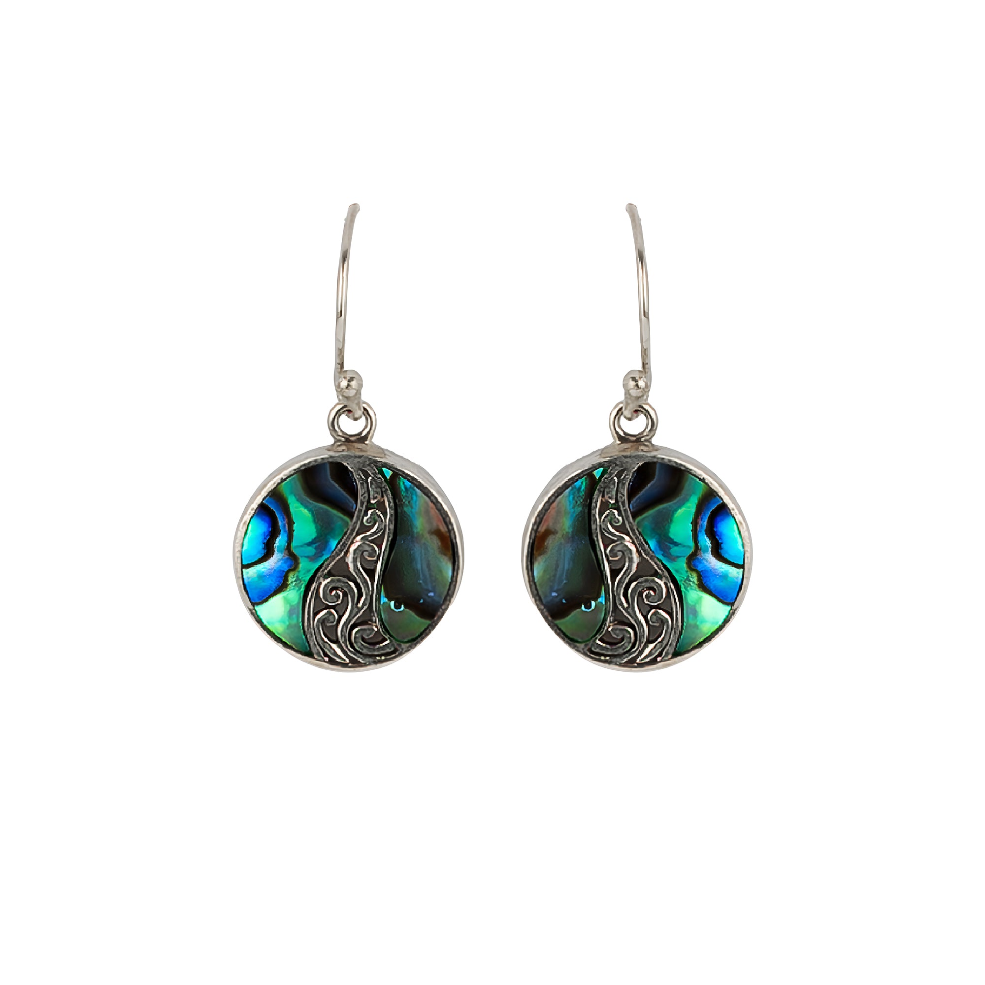 Ocean Waves Earrings - Abalone Shell