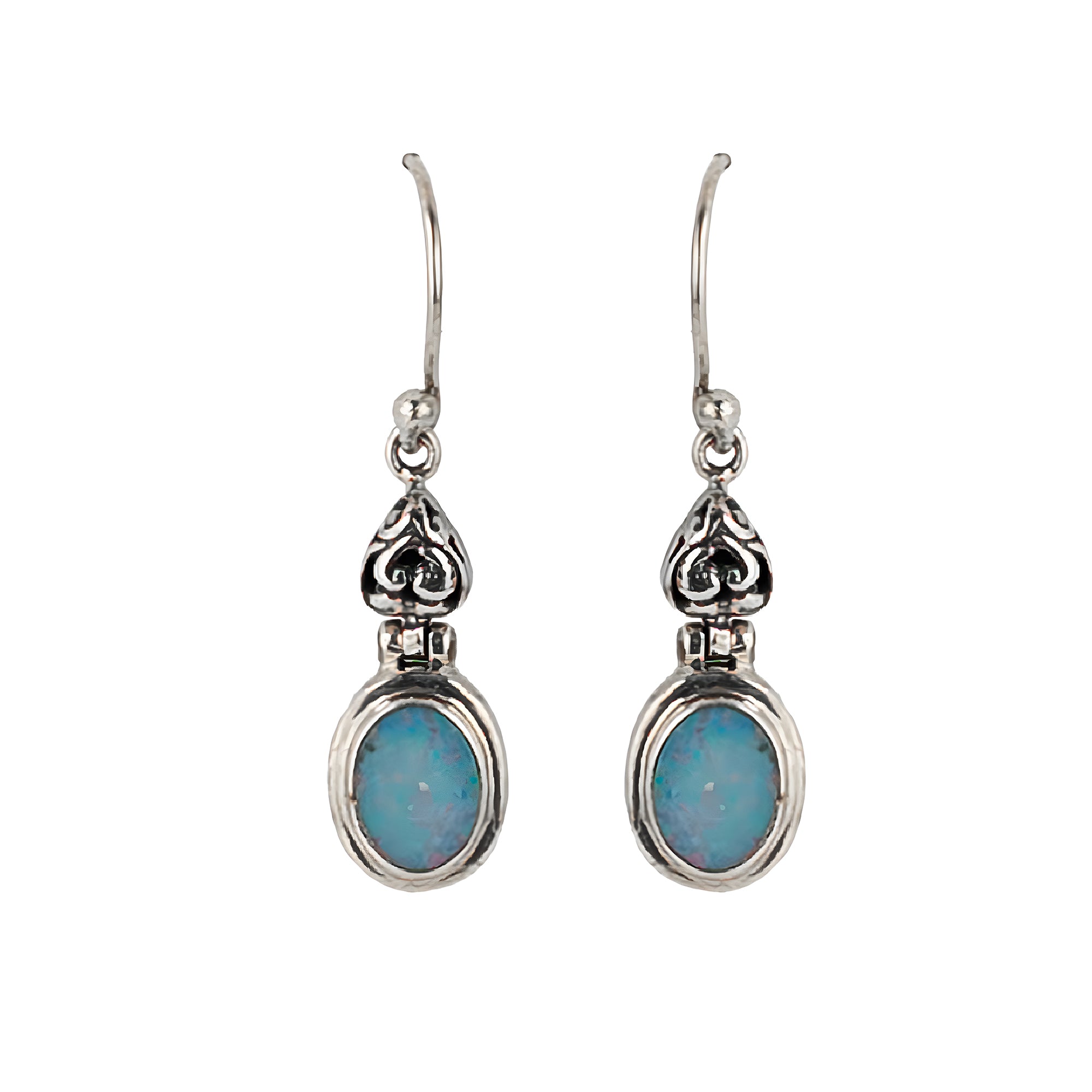 Dusk Glow Earrings – Blue Opal
