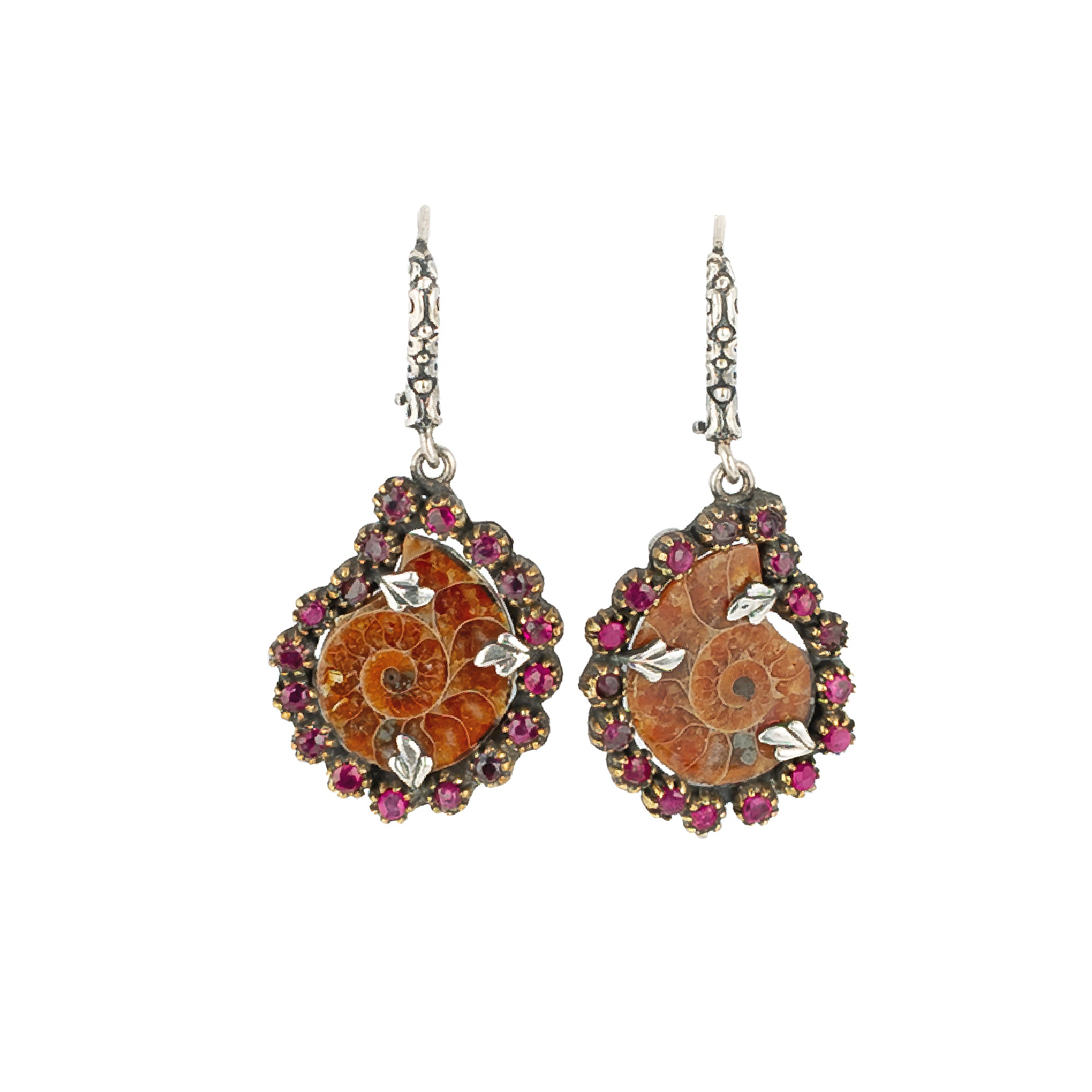 Vintage Rose Shells Earrings - Whispers of Stones