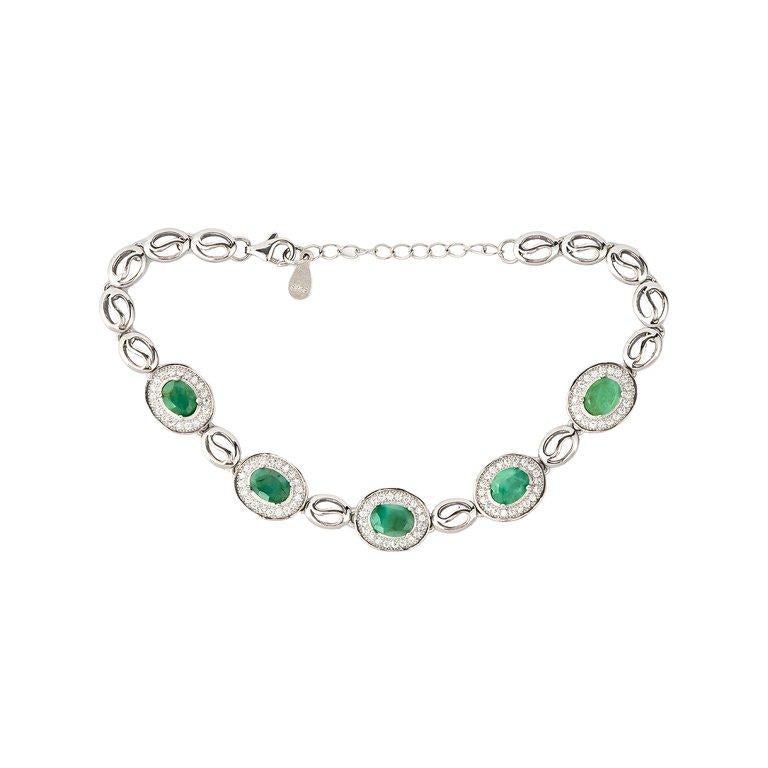 سوار ساج - زمرد أخضر