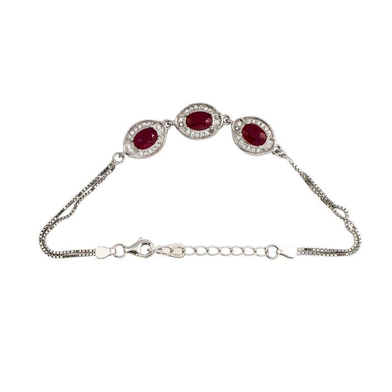 Royal Flame Bracelet - Red Garent