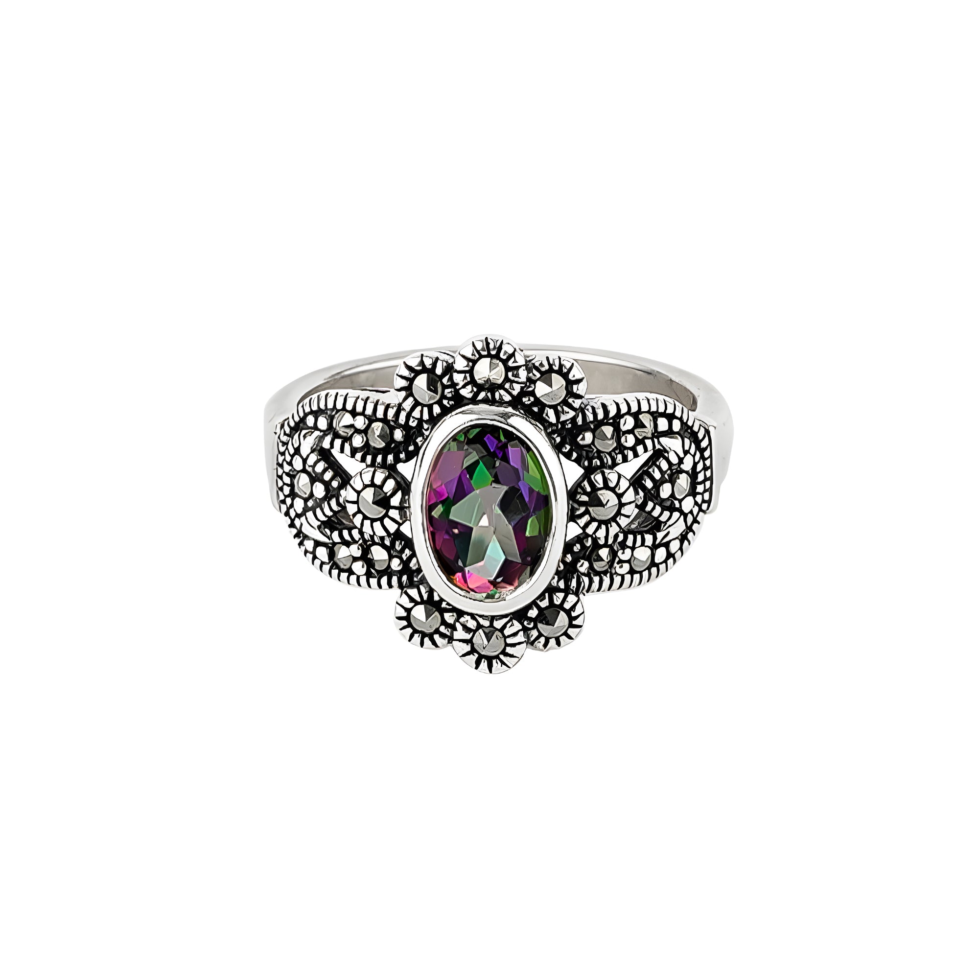 Crystal Radiance Ring - Multicolor Topaz