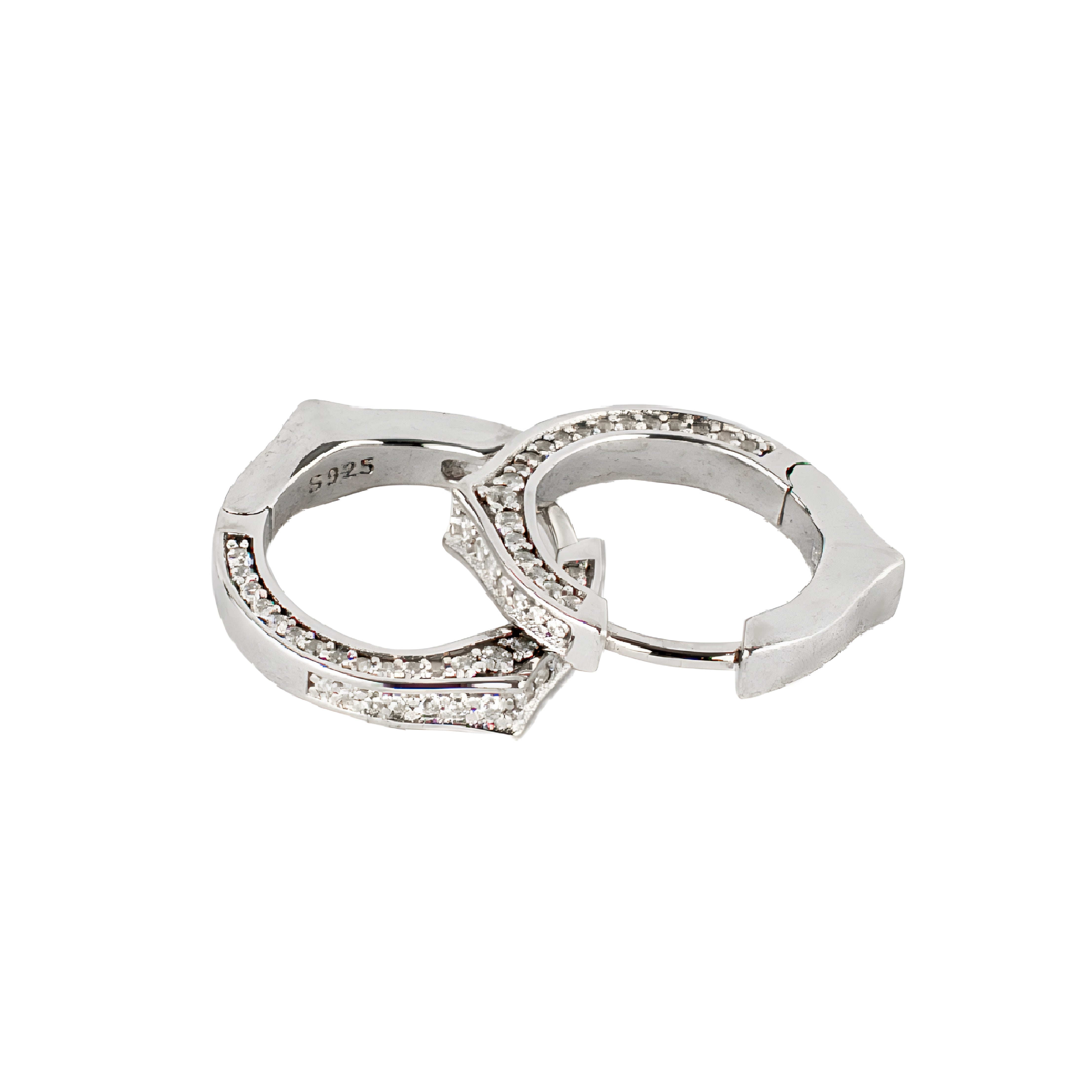 Elegance Halo Earrings - Crystal Loop