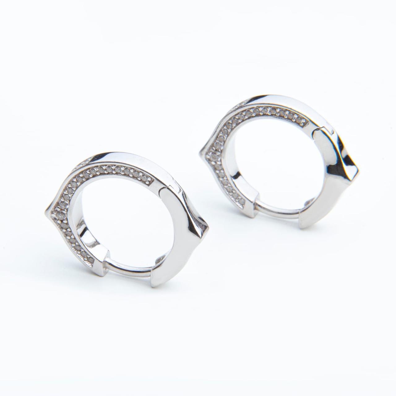 Elegance Halo Earrings - Crystal Loop