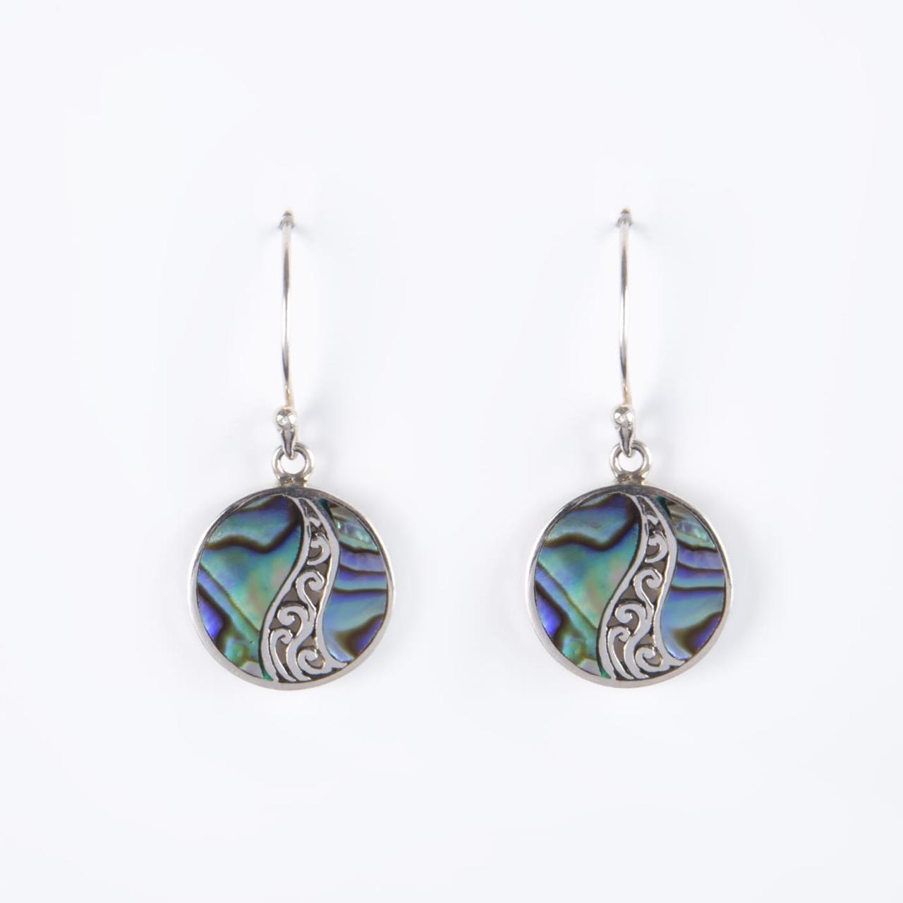 Ocean Waves Earrings - Abalone Shell