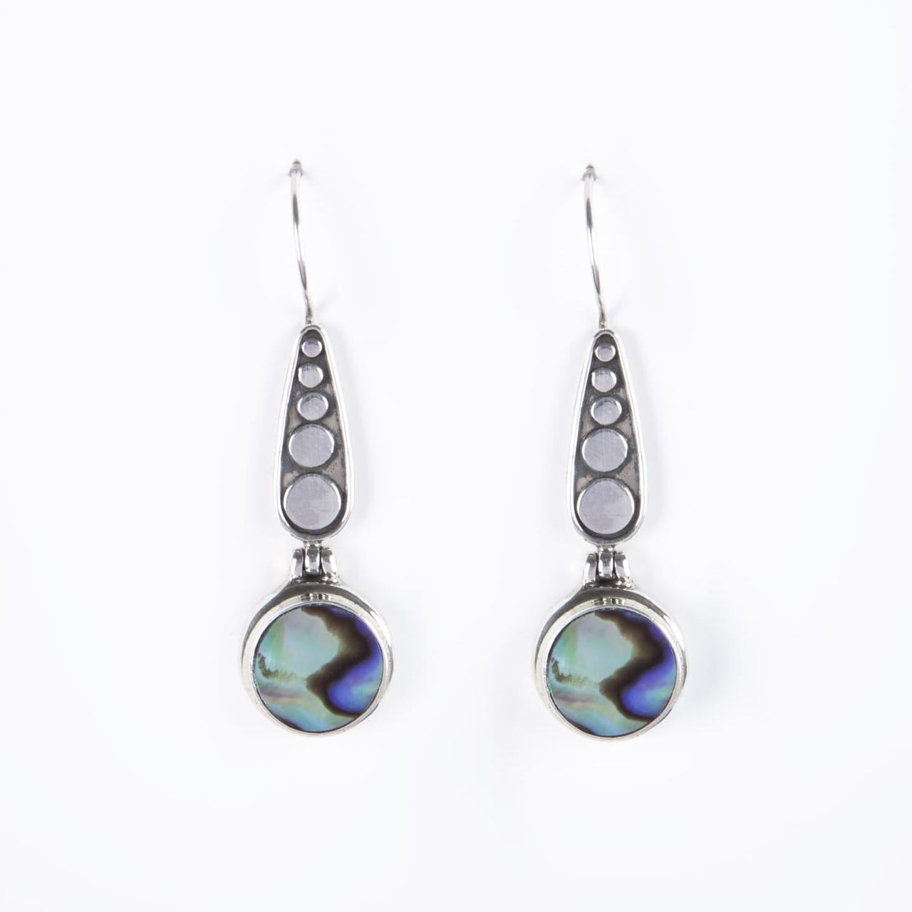 Sea Waves Earrings - Abalone Shell