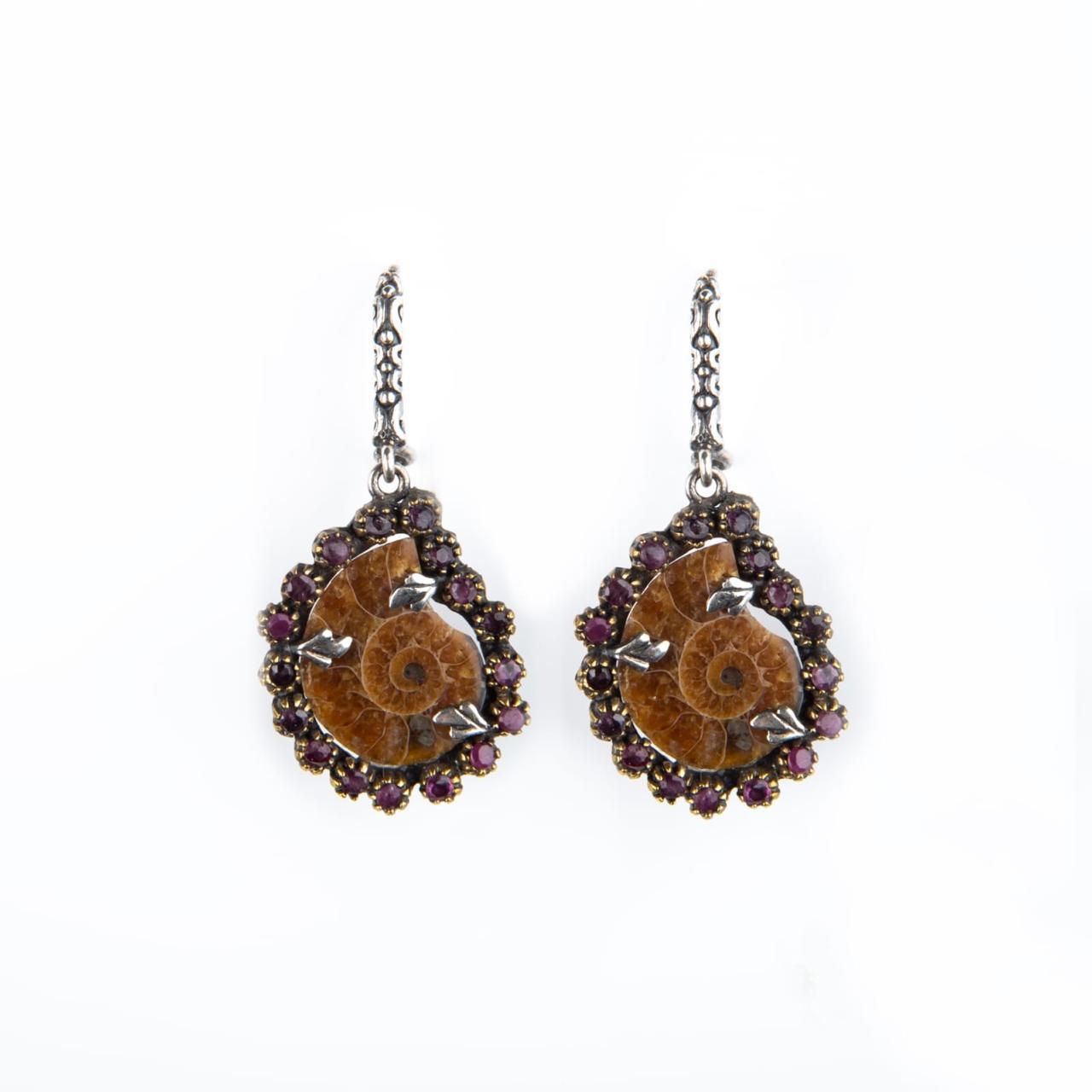 Vintage Rose Shells Earrings - Whispers of Stones