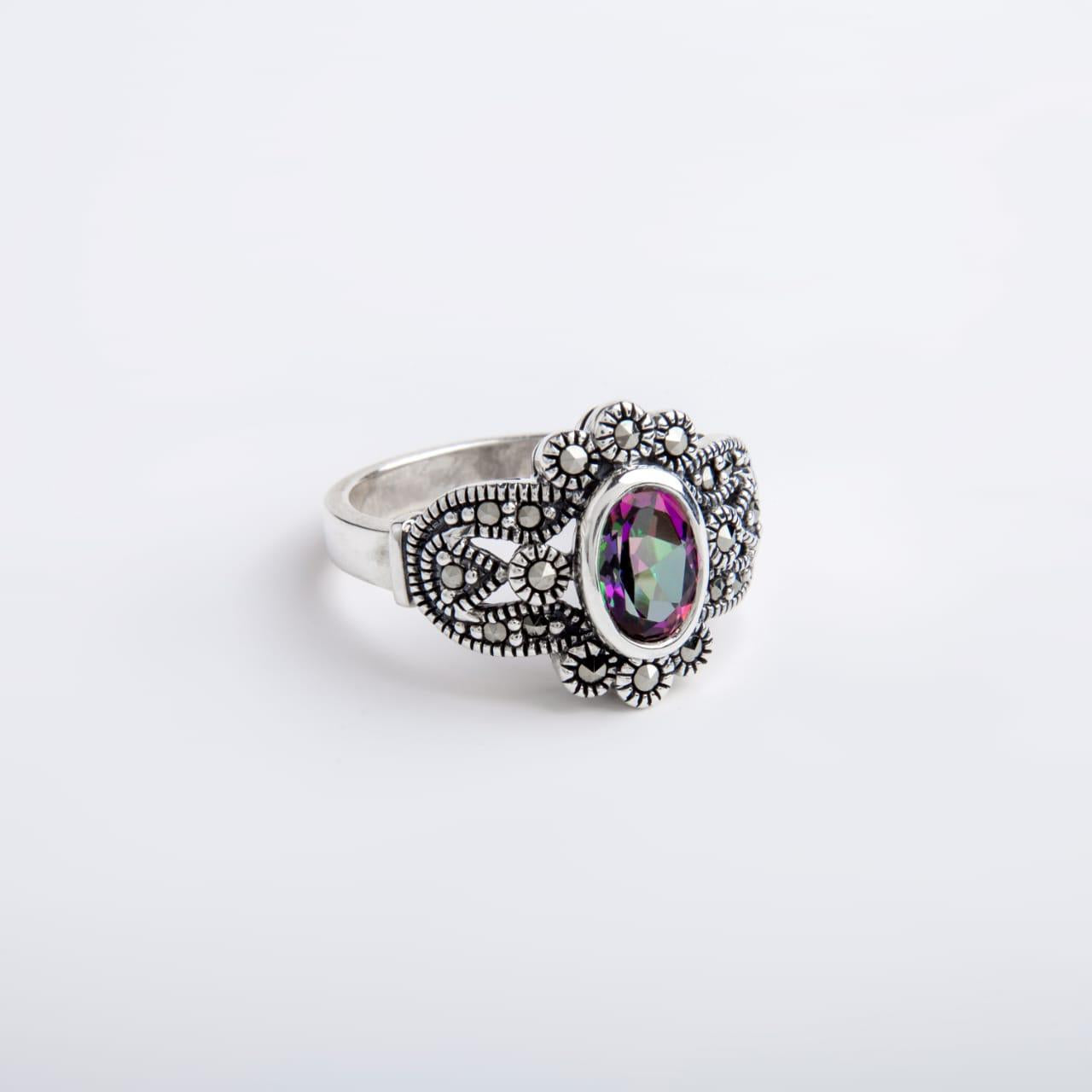 Crystal Radiance Ring - Multicolor Topaz