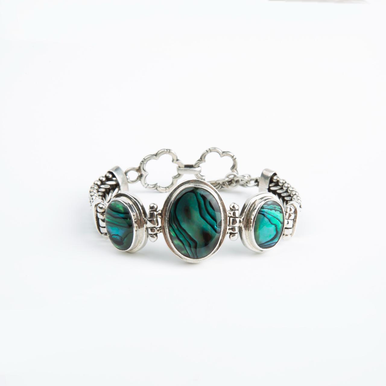 Oceanic Waves Bracelet - Abalone Shell