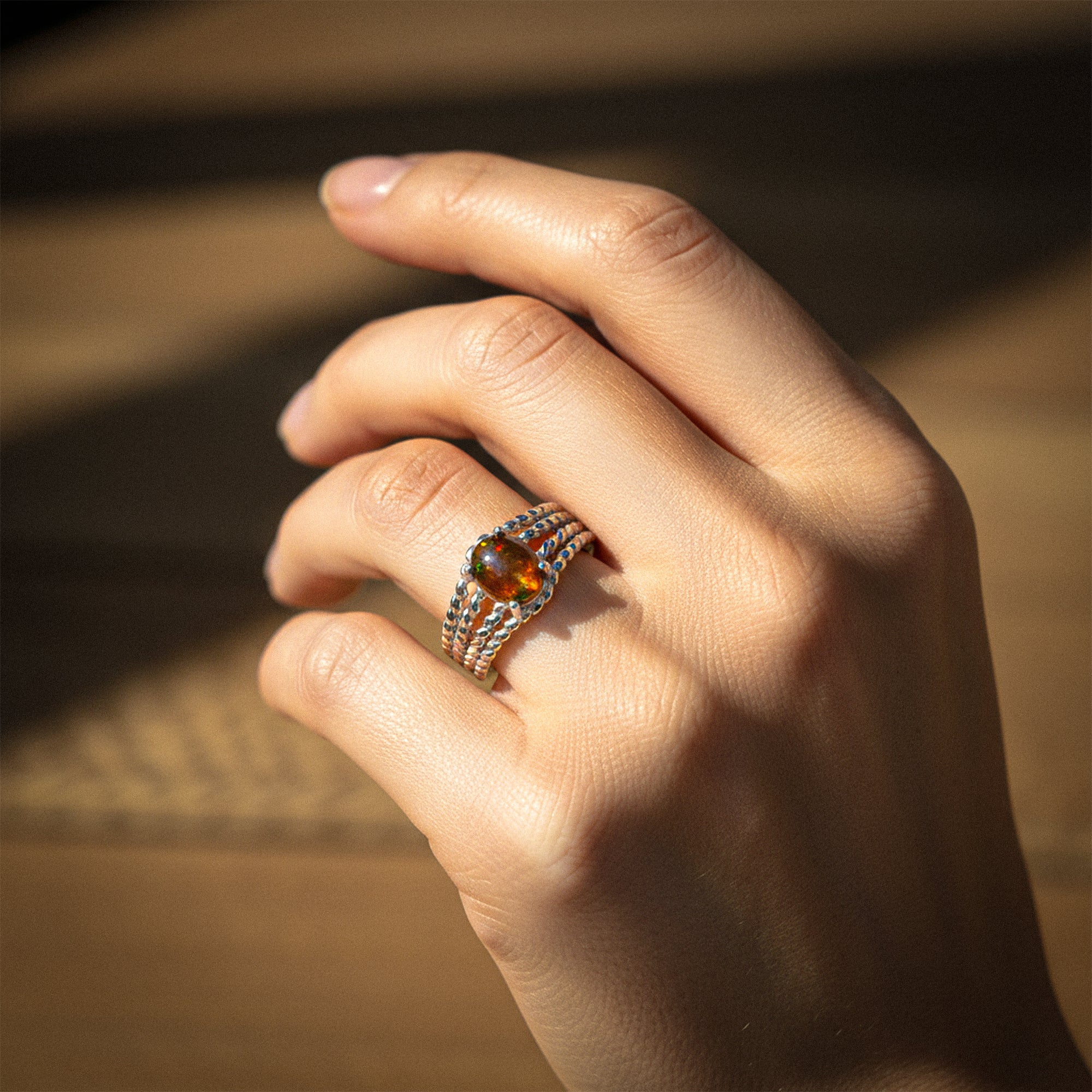 خاتم غروب الشمس - الليمون البرتقالي