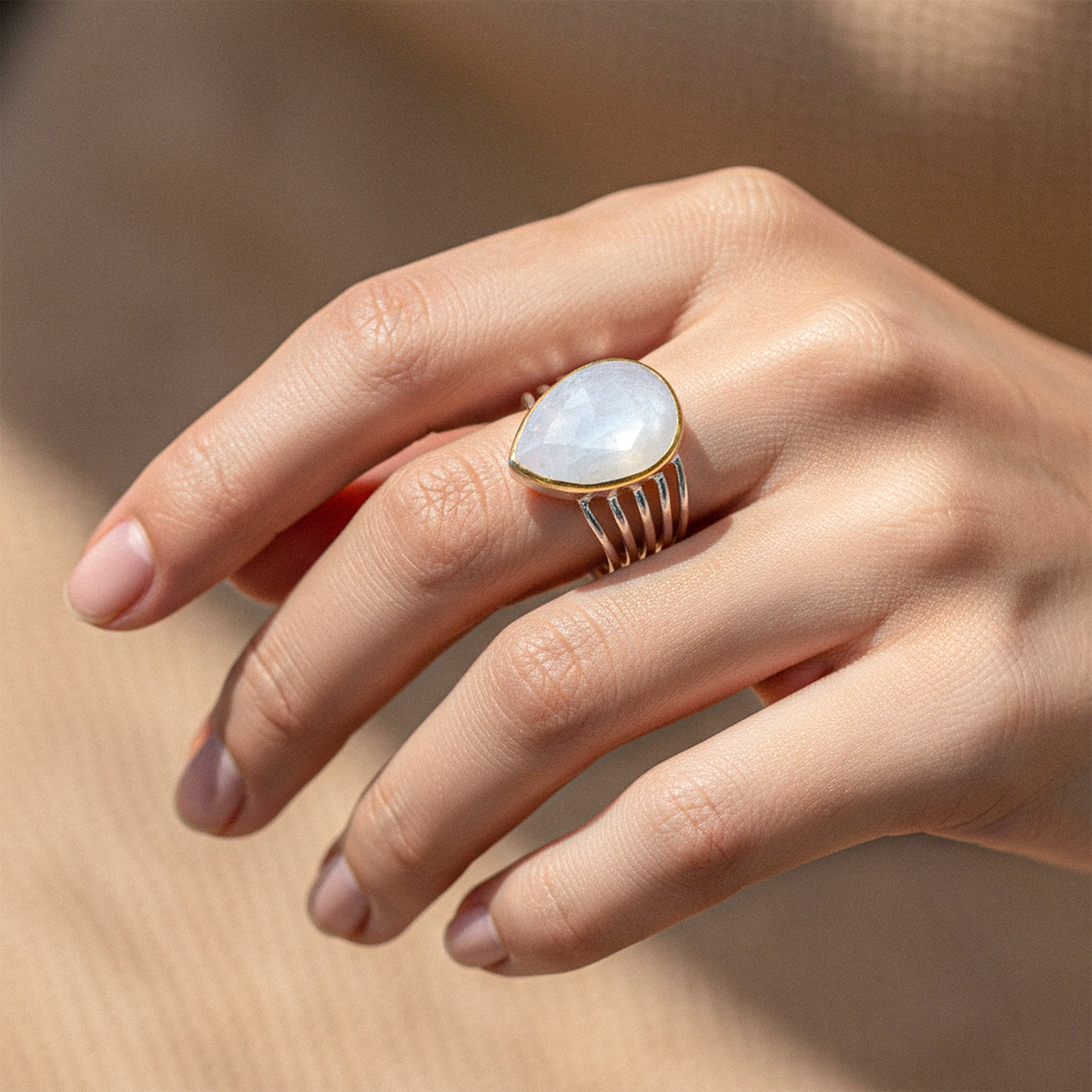 خاتم ضوء القمر - لؤلؤة باروكية