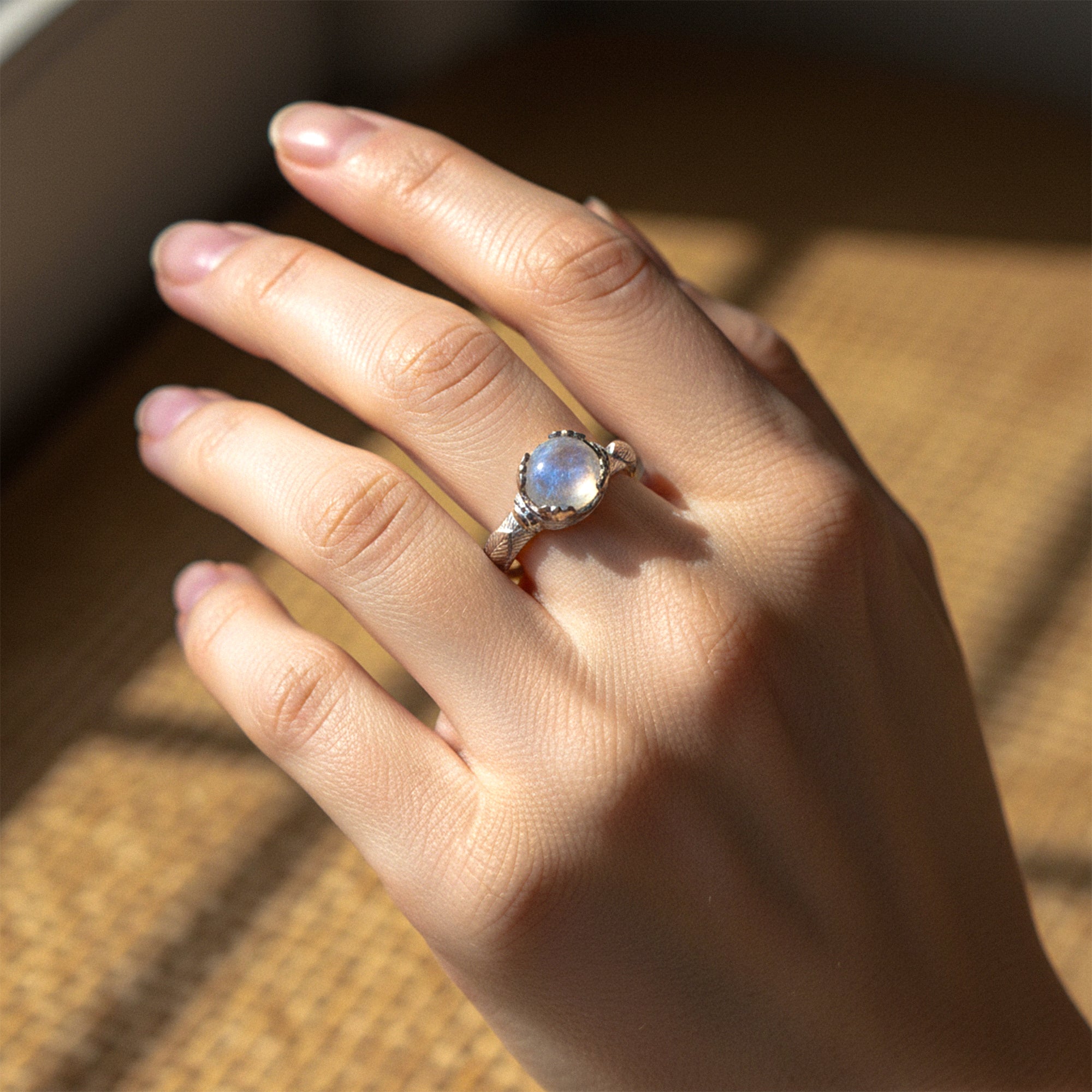 White Mist Ring - Baroque Pearl