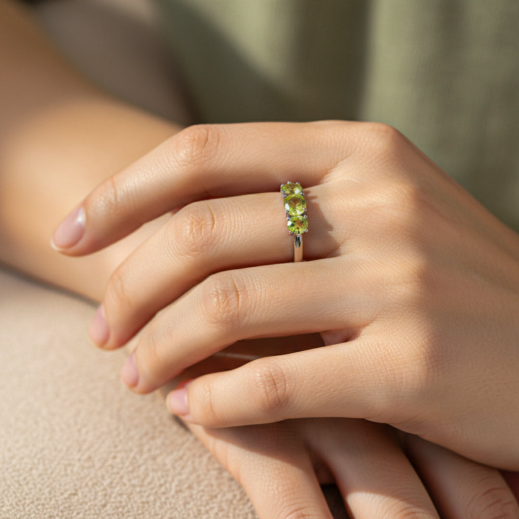 حلقة راي - بيريدوت أصفر