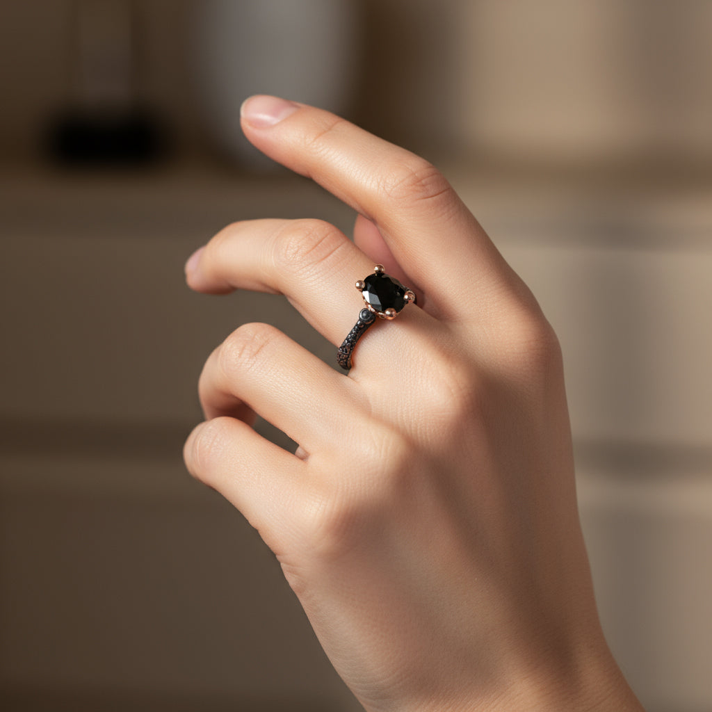 Dark Elegance Ring- Black Onyx
